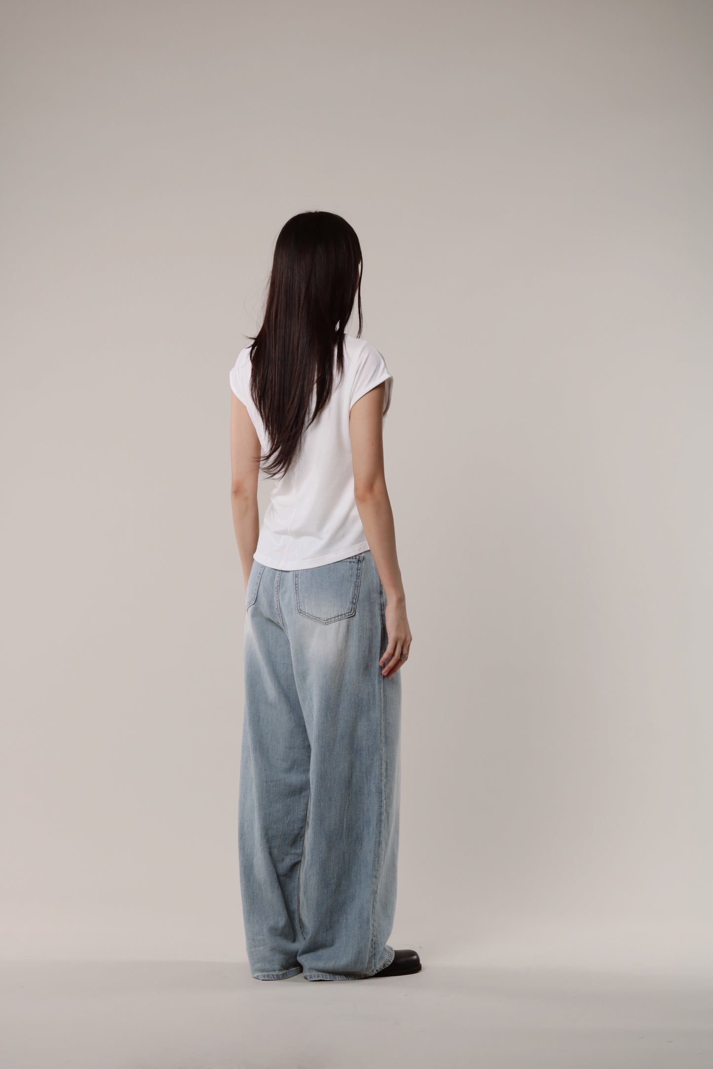 Borg Gathered Tee (Ivory)