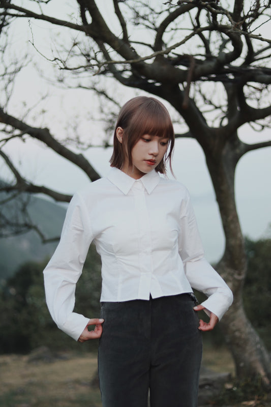 Cropped Shirt (White)