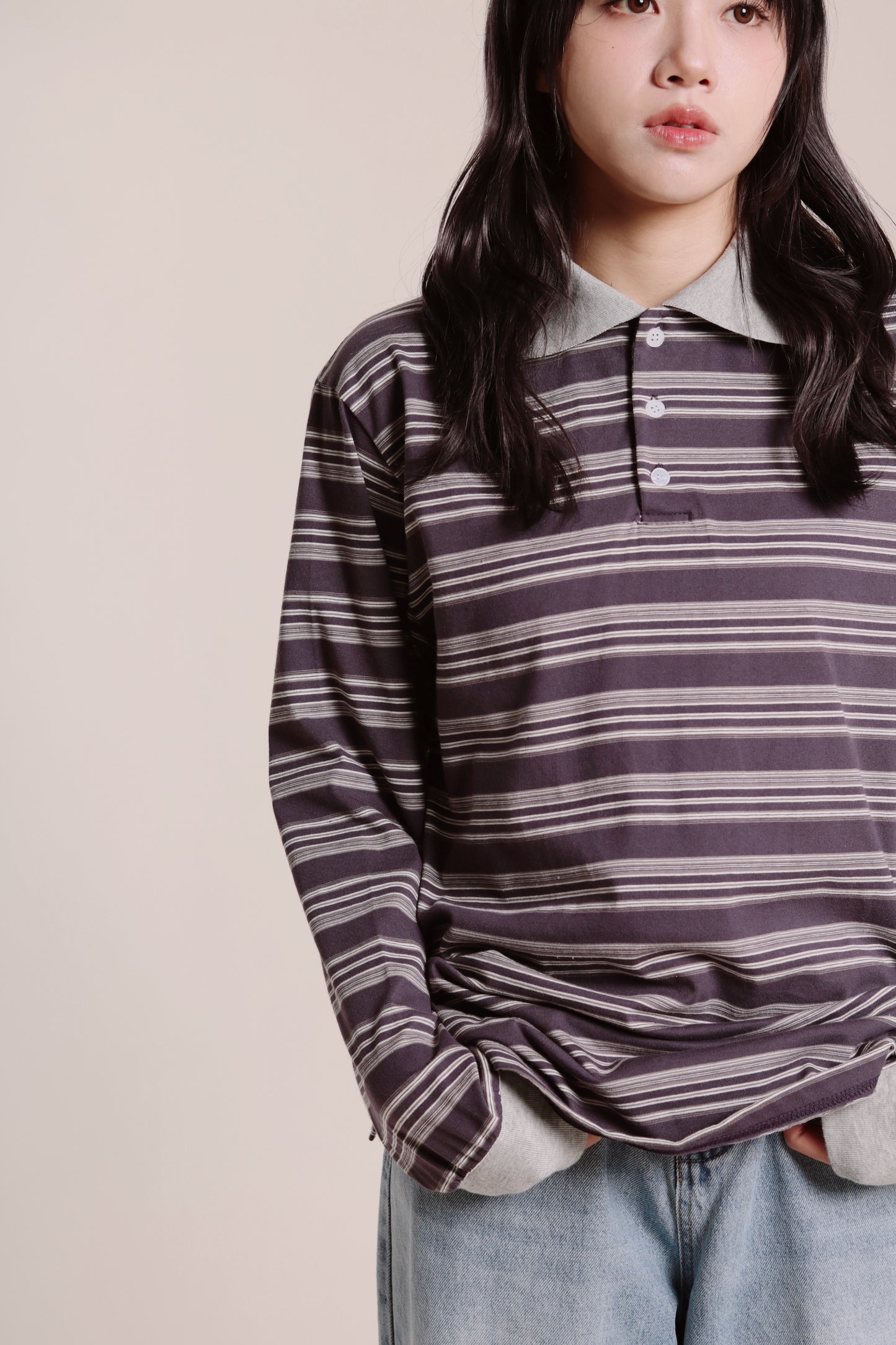 Striped Top (Purple)