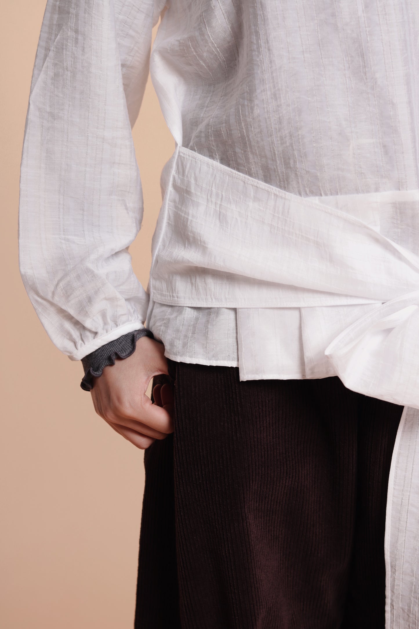 Doll Belt Blouse (White)