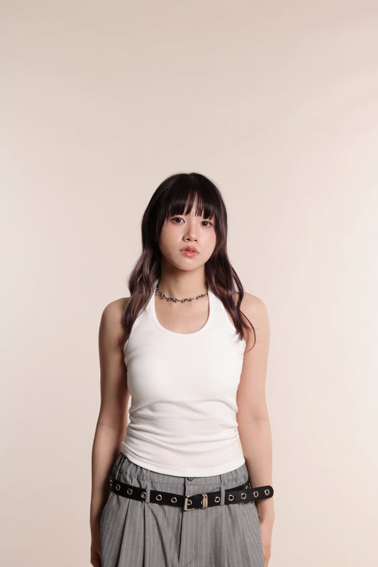 Halter Bra Top (White)