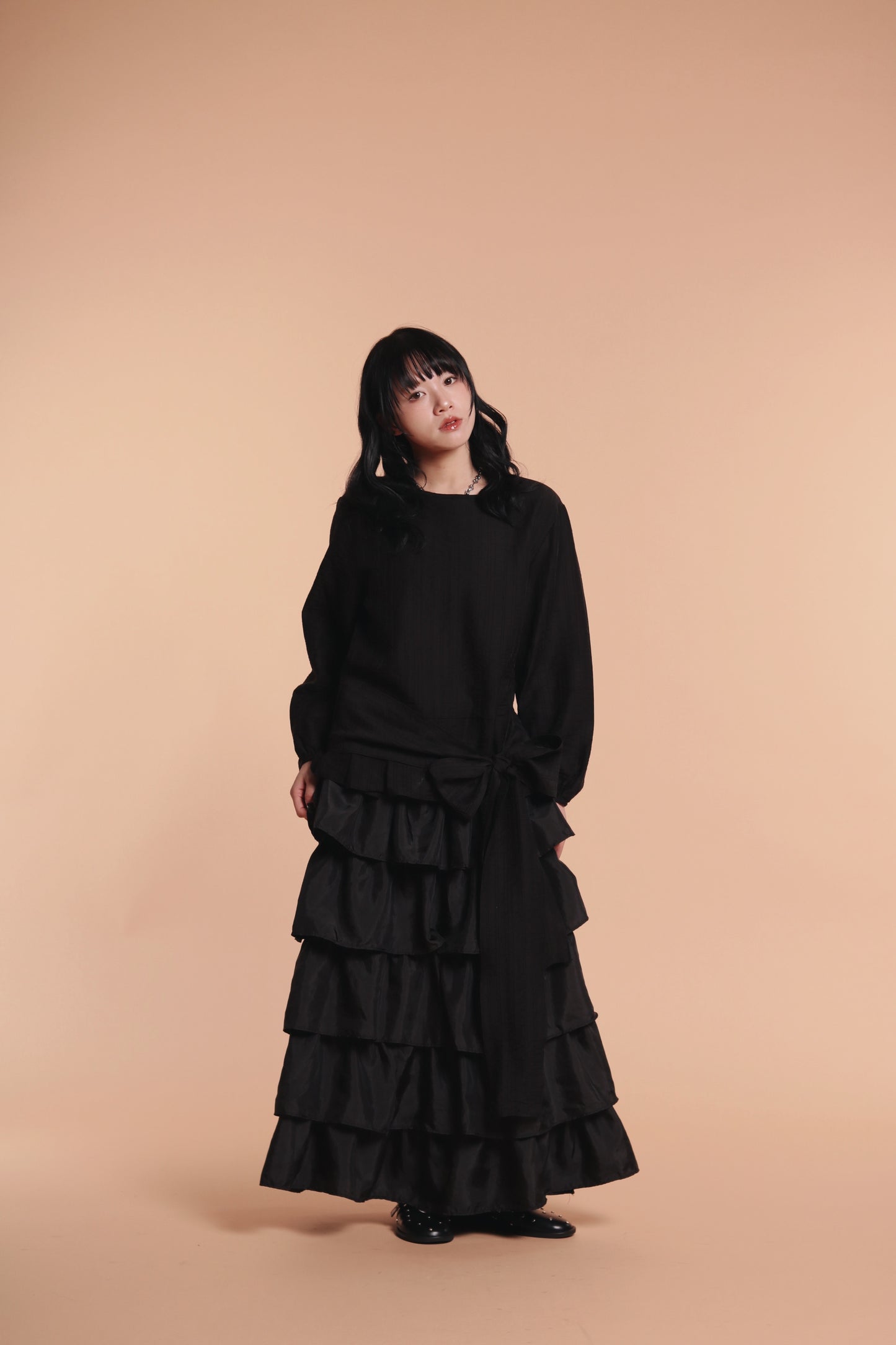 Doll Belt Blouse (Black)