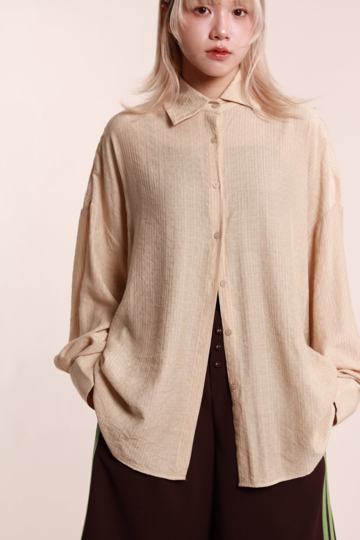 Softy Oversize Shirt (Beige)