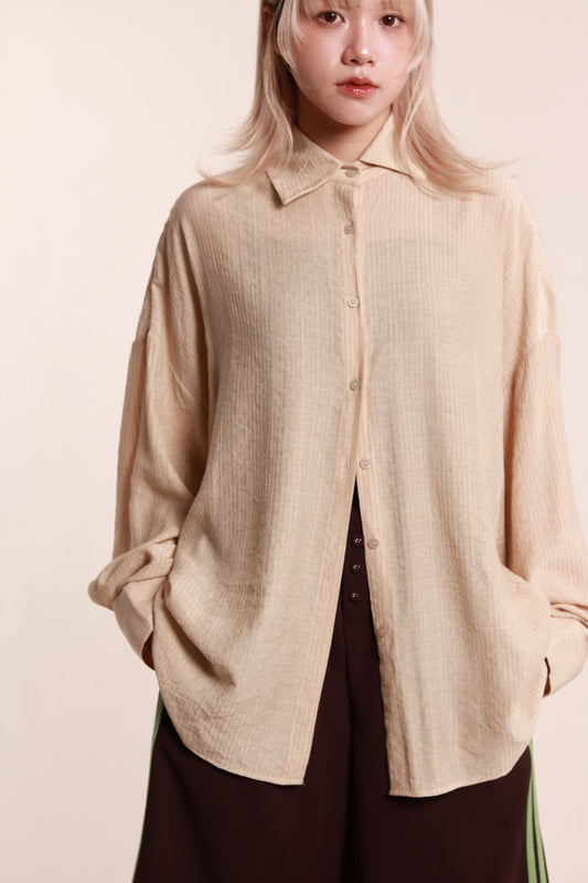 Softy Oversize Shirt (Beige)