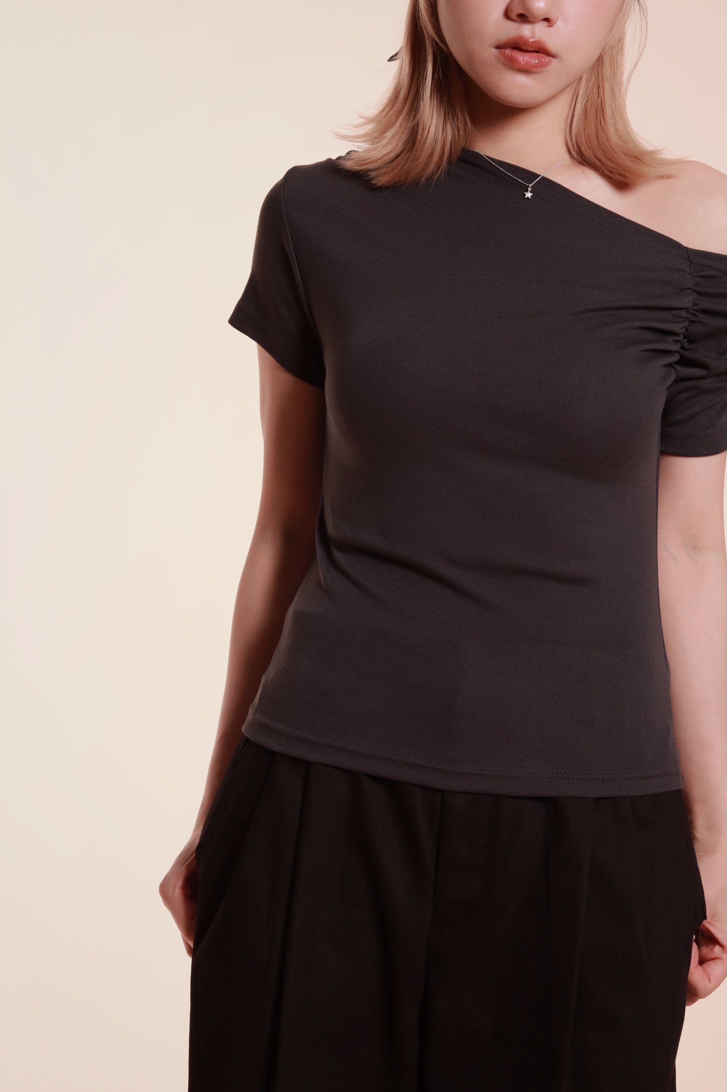 Asymmetry Top (Charcoal)