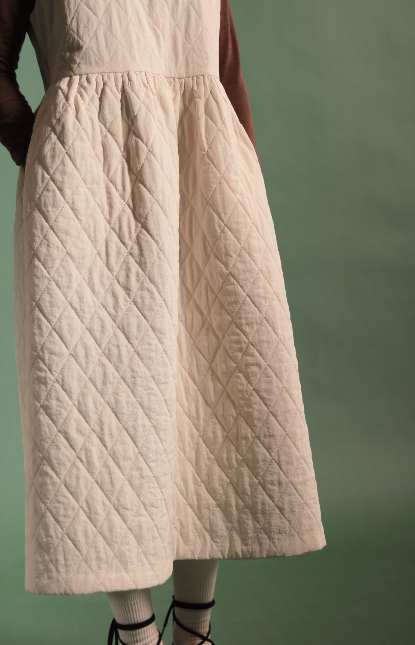 Doll Padded Dress (Ivory)