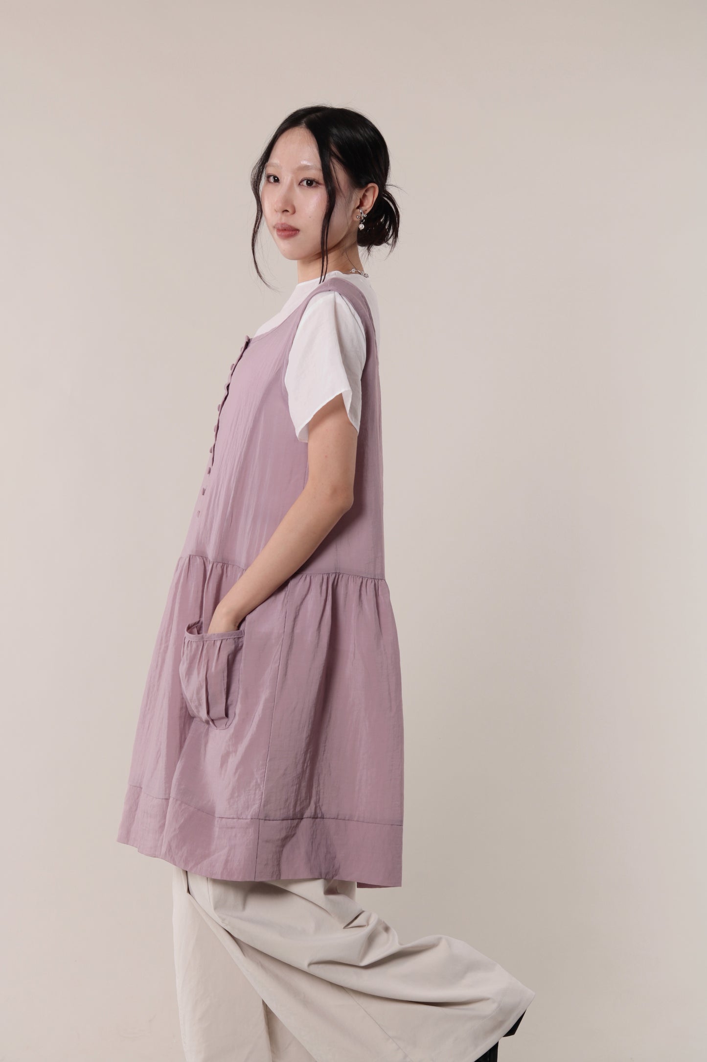 Asymmetric Twist Top (White)