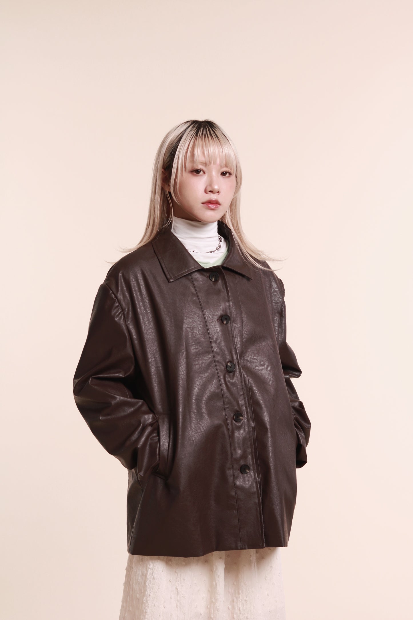 Leather Jacket (Brown)