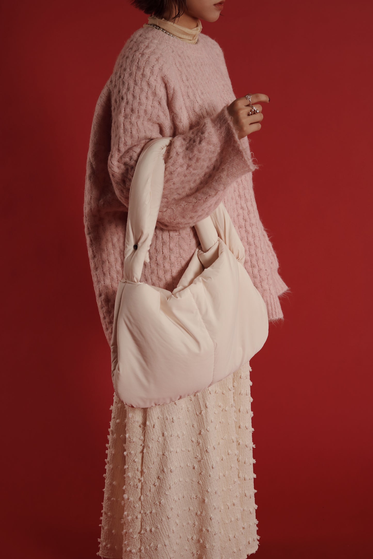 Doll Cloud Bag (Black/Brown/Ivory)