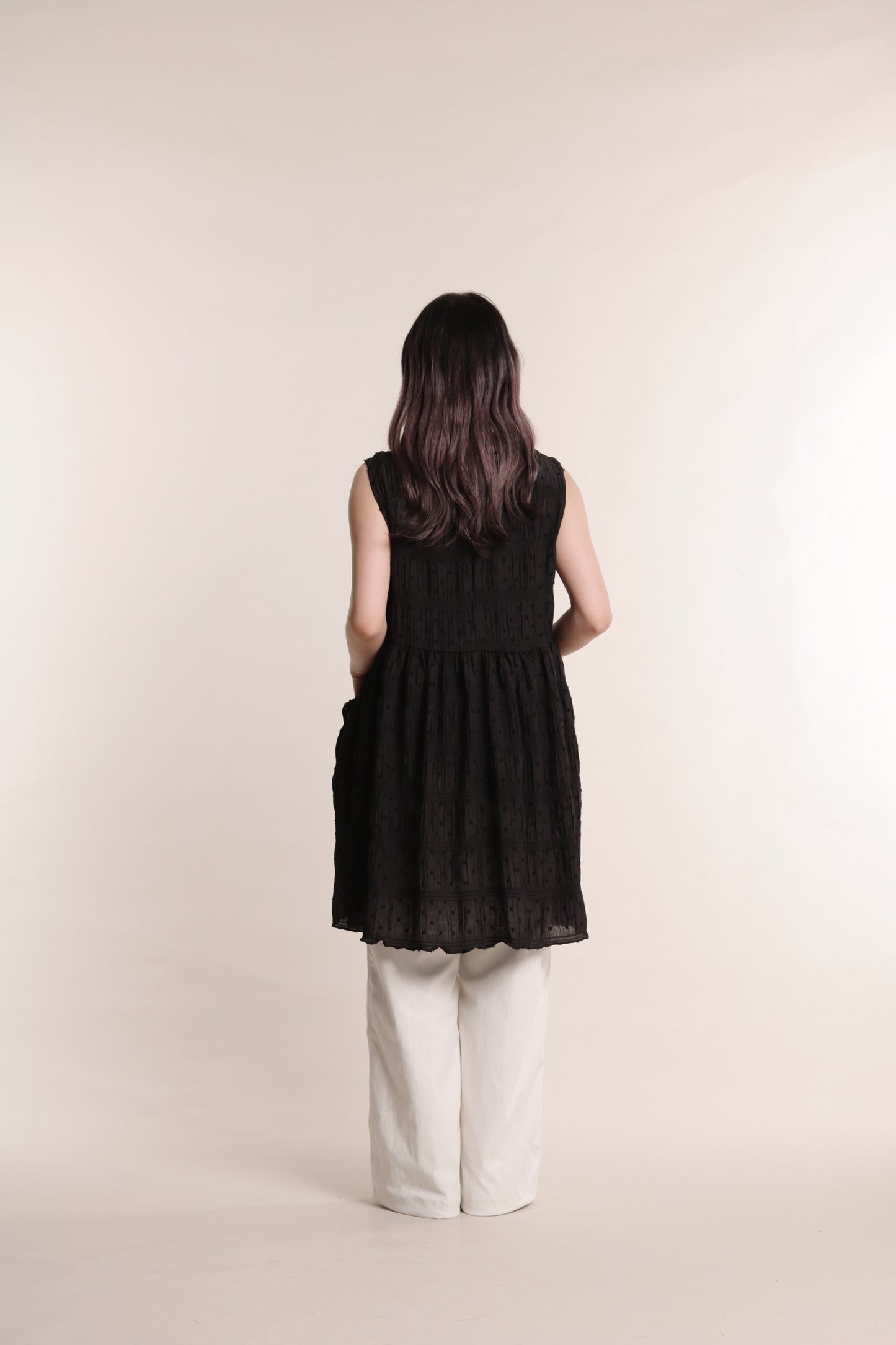 Delia Gathered Pants (Ivory)