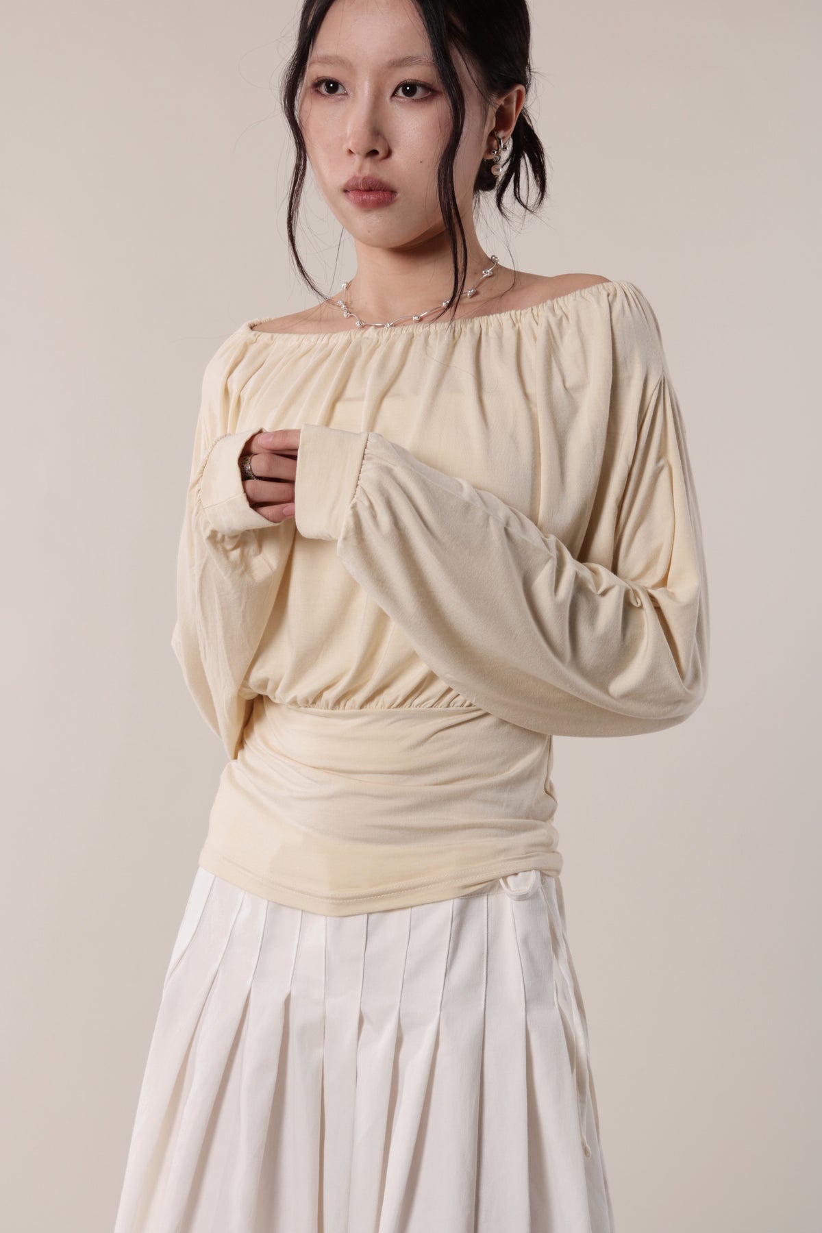 Luna Gathered Top (Yellow)