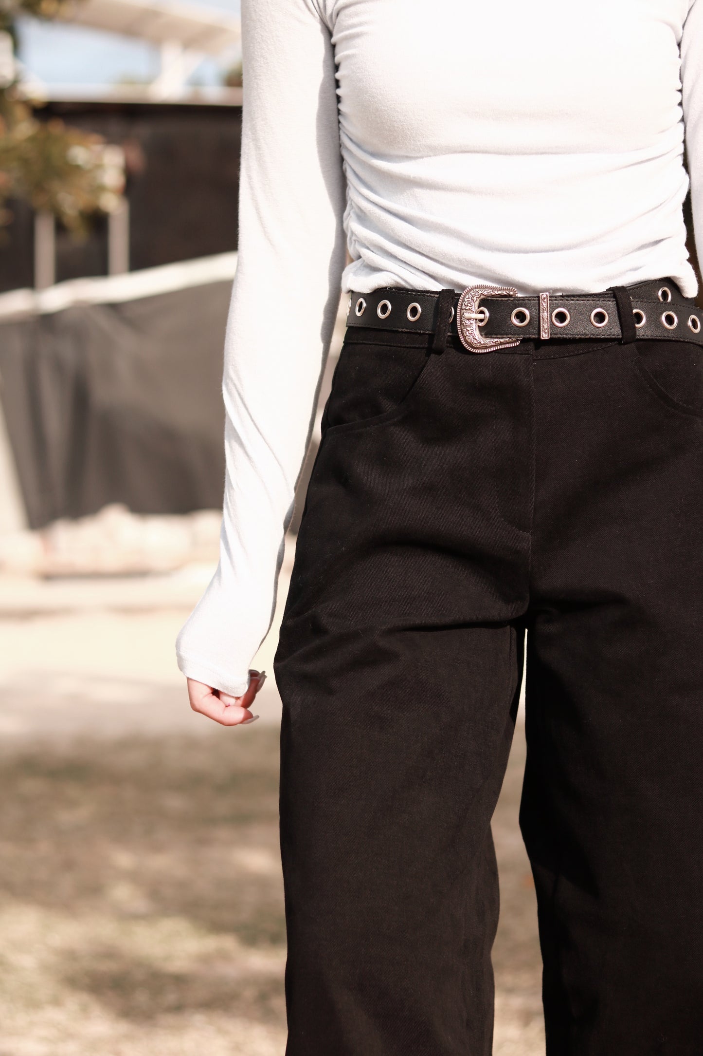 Doll Ruffle Pants (Black)