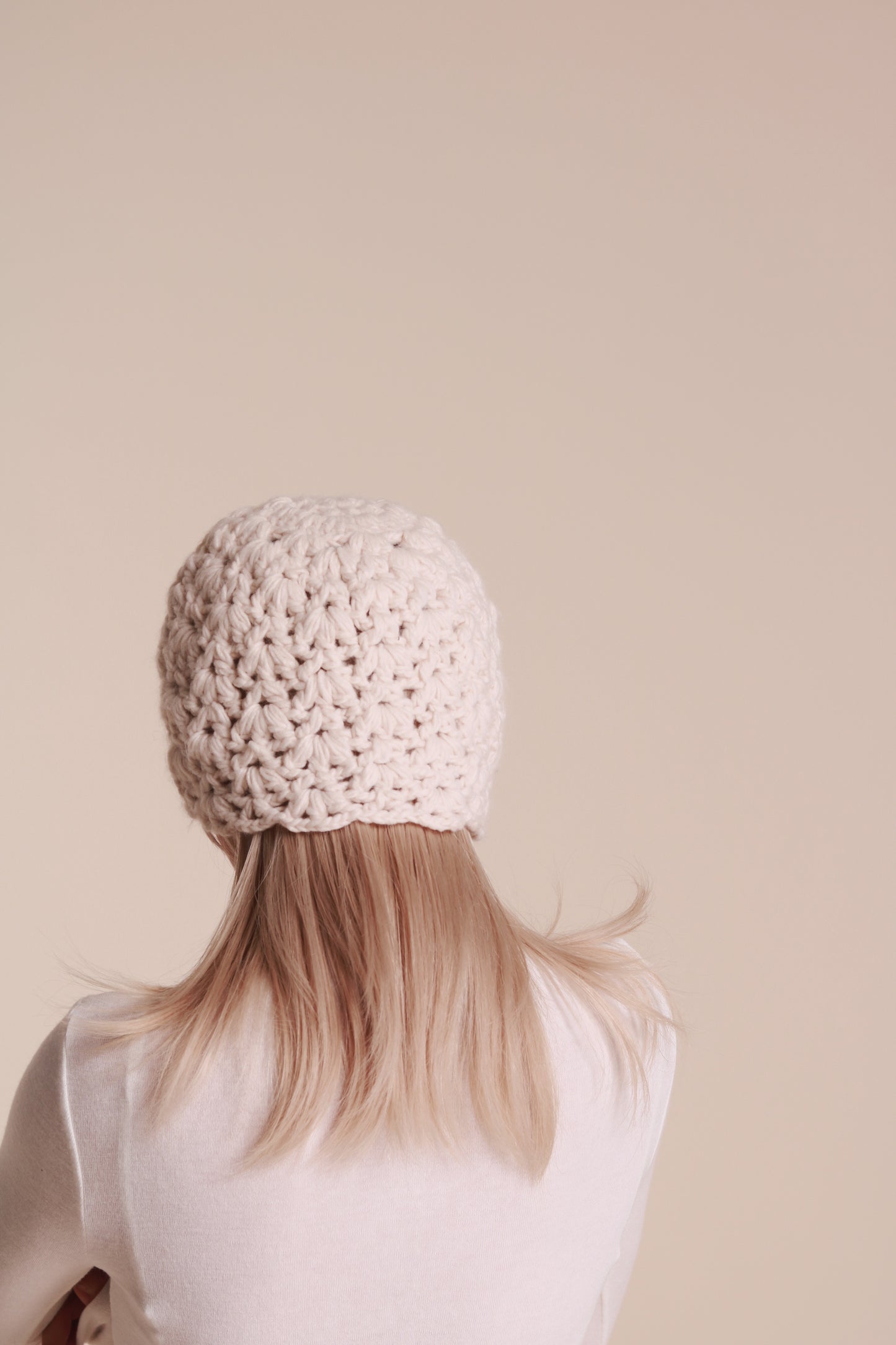 Knit Bucket Hat (Ivory)