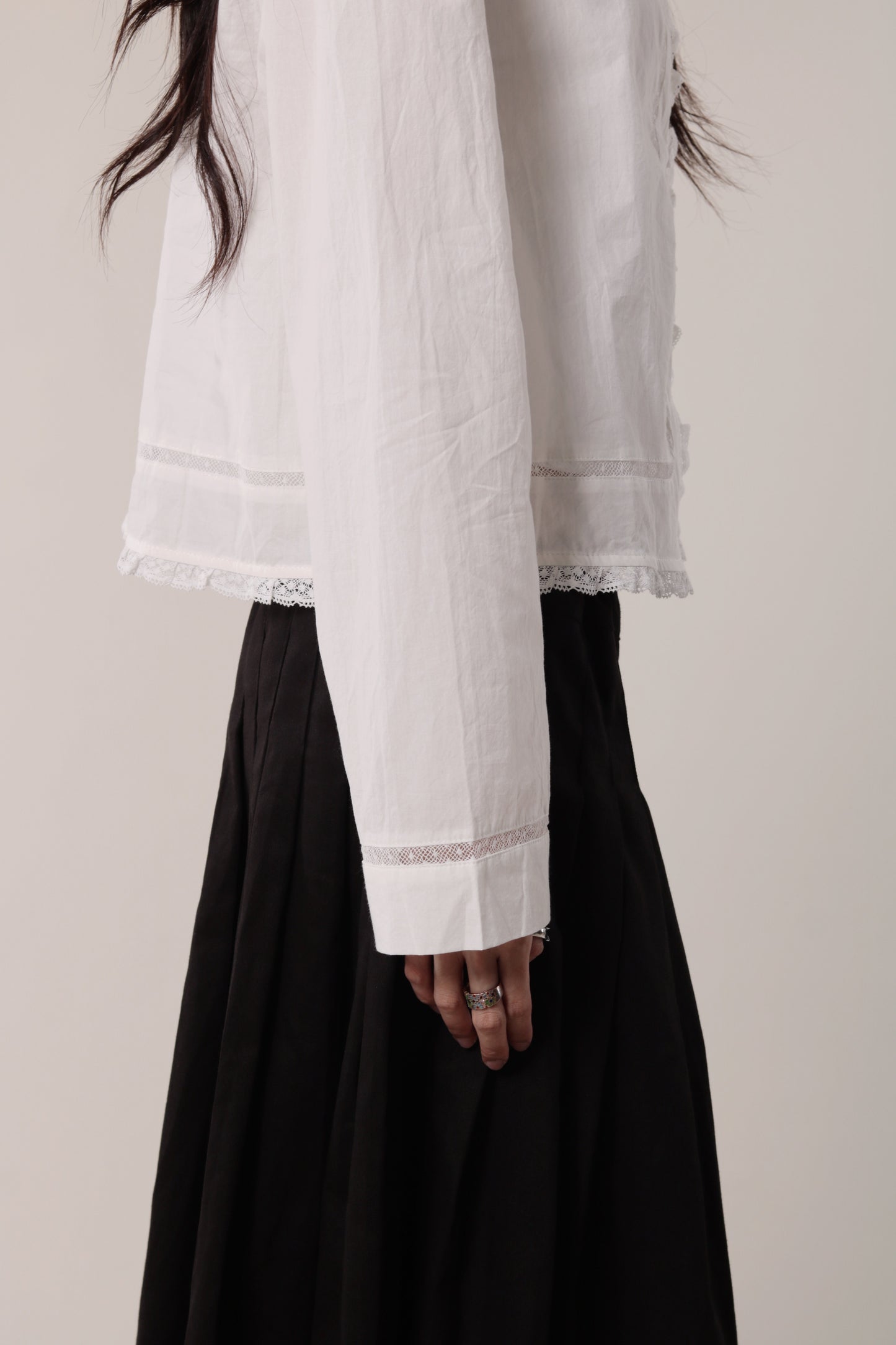 Retro Lace Shirt (White)