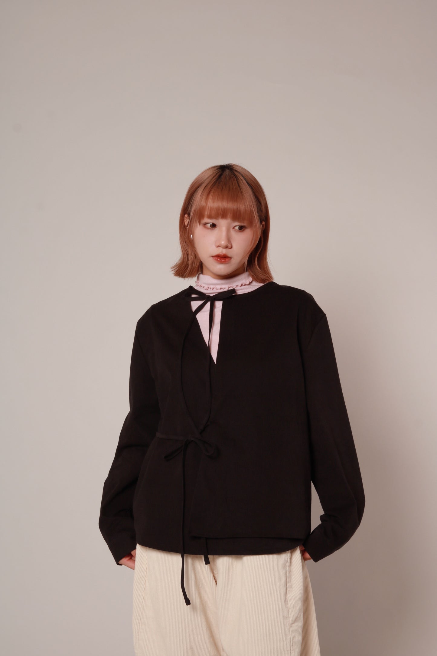 Ribbon Shirt (Black)