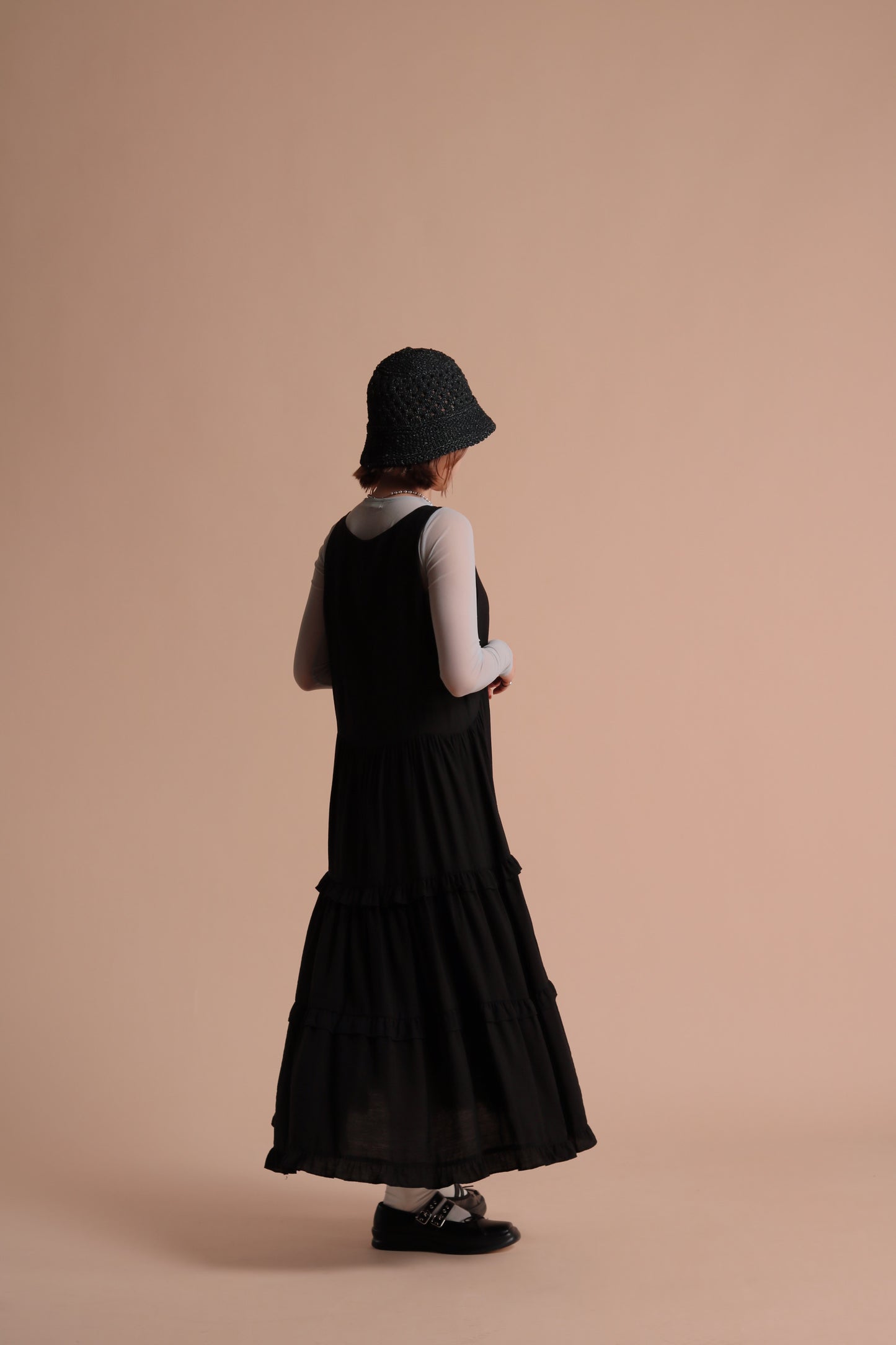 Alva Ruffle Dress (Black)