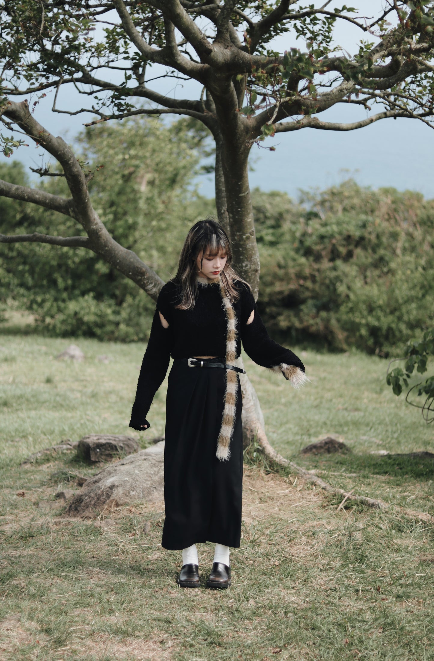 Pleated Skirt (Black)
