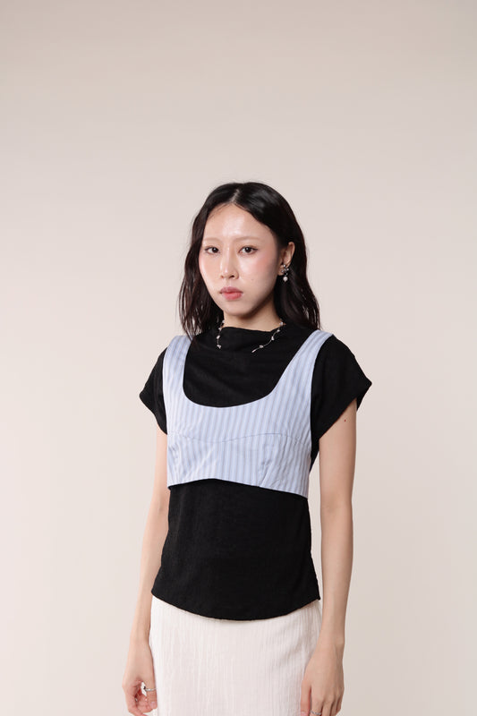 Striped Vest (Blue)