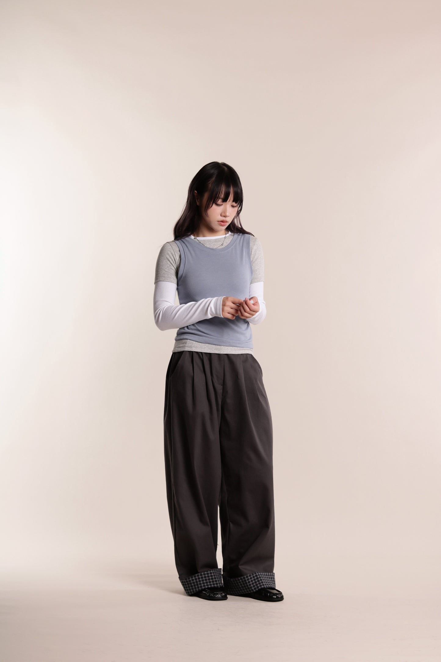 Aria Layered Top (Sky)