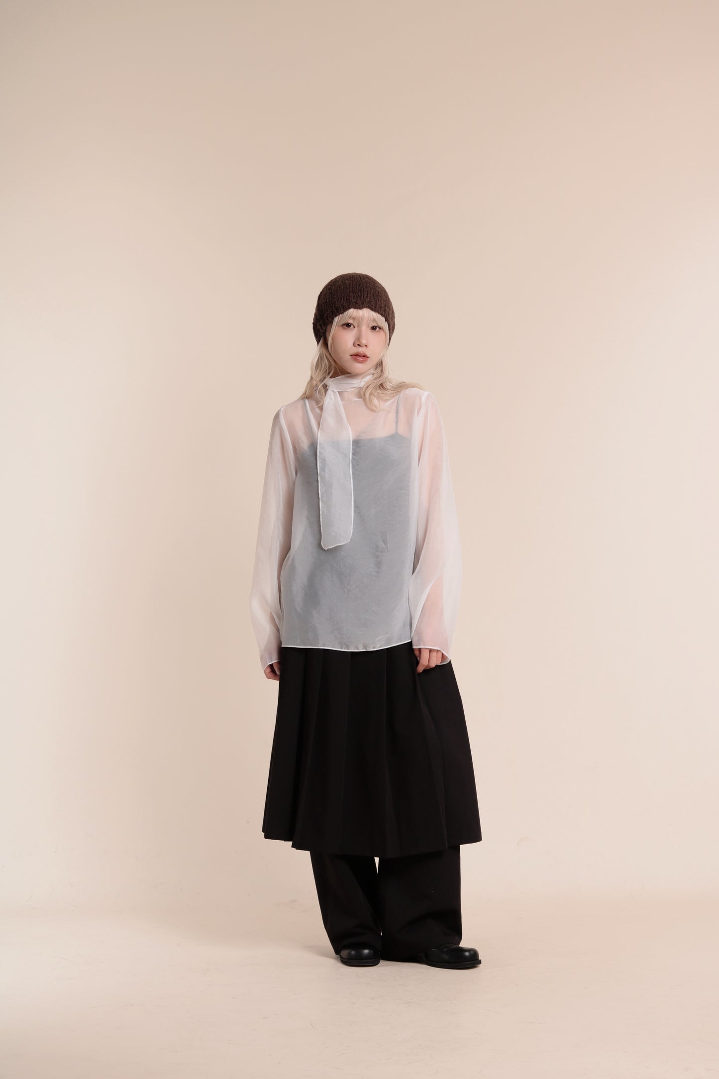 Doll See Through Blouse (White)