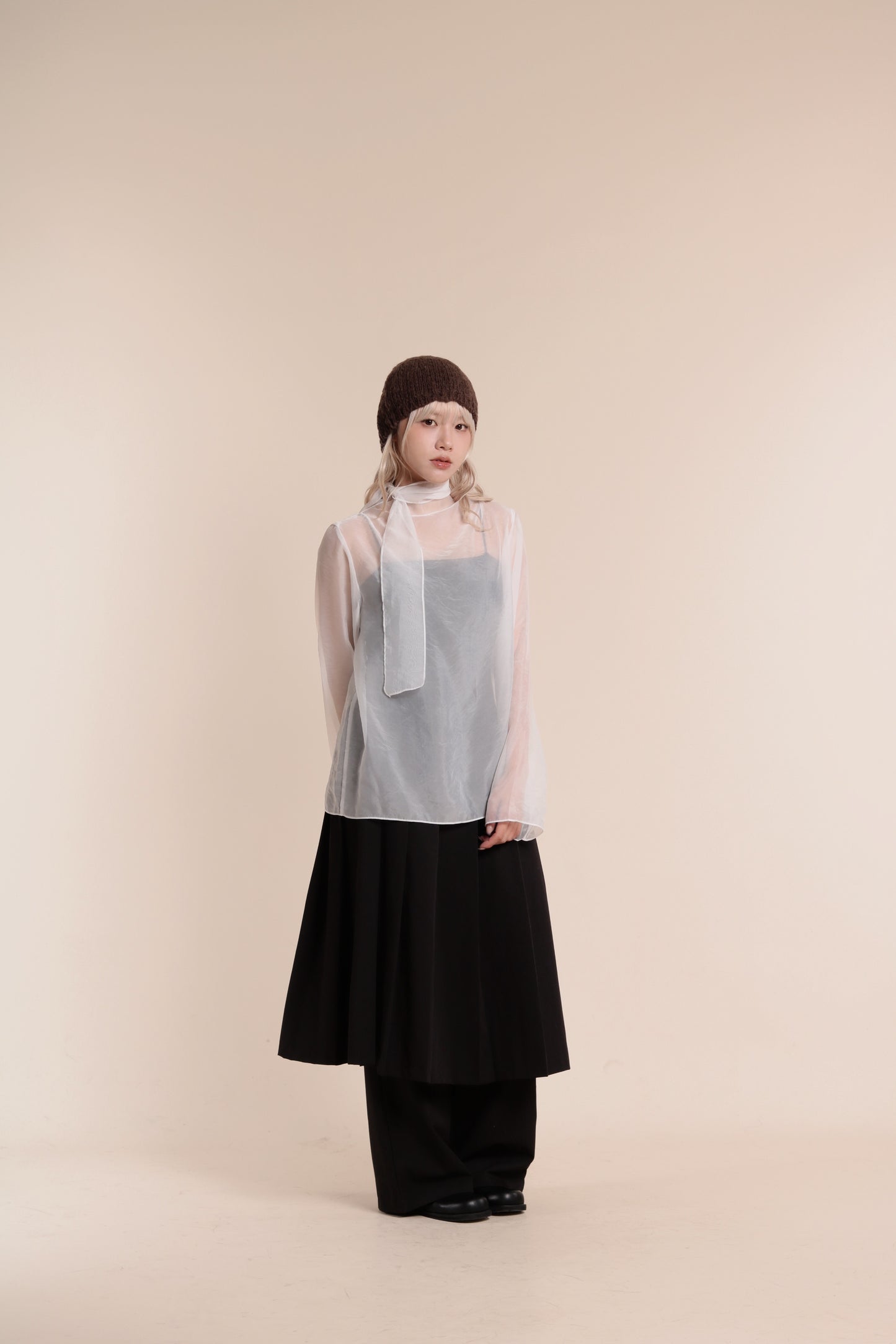 Doll See Through Blouse (White)