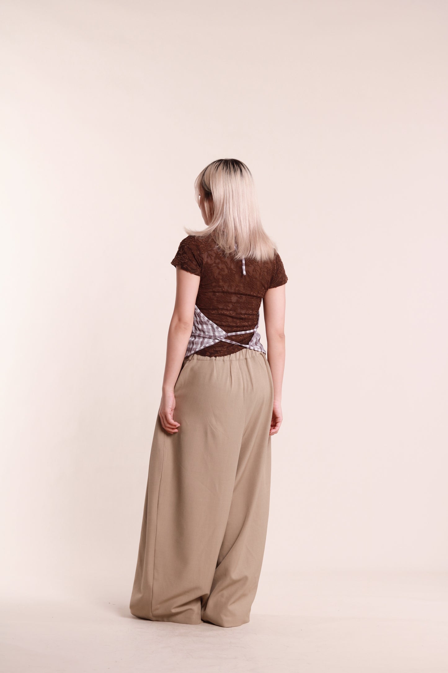 Checkered Halter Top (Purple)