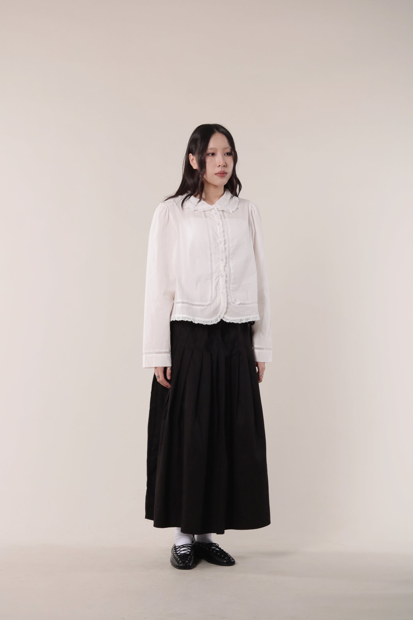 Pleated Skirt (Black)