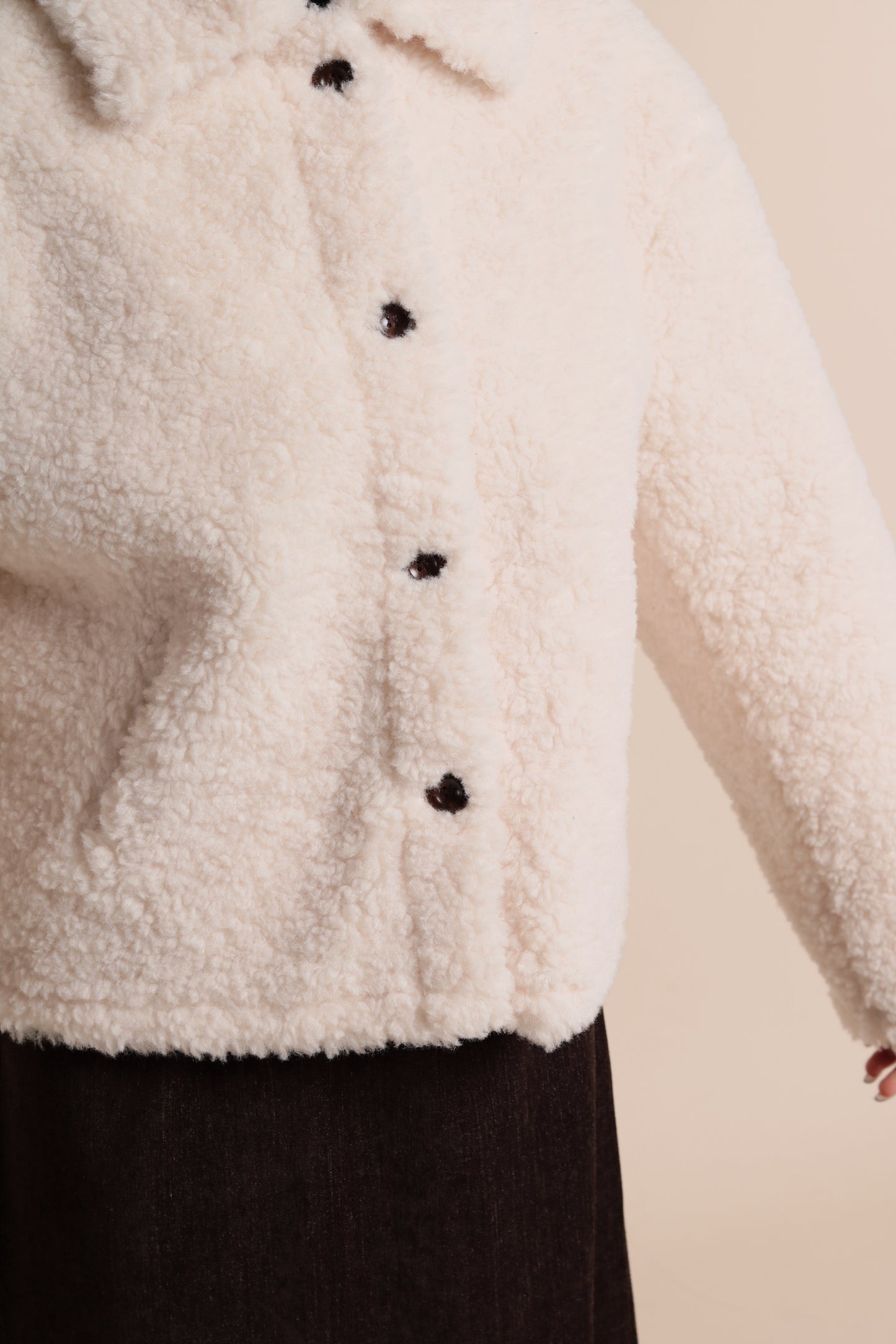 Teddy Bear Jacket (Ivory)