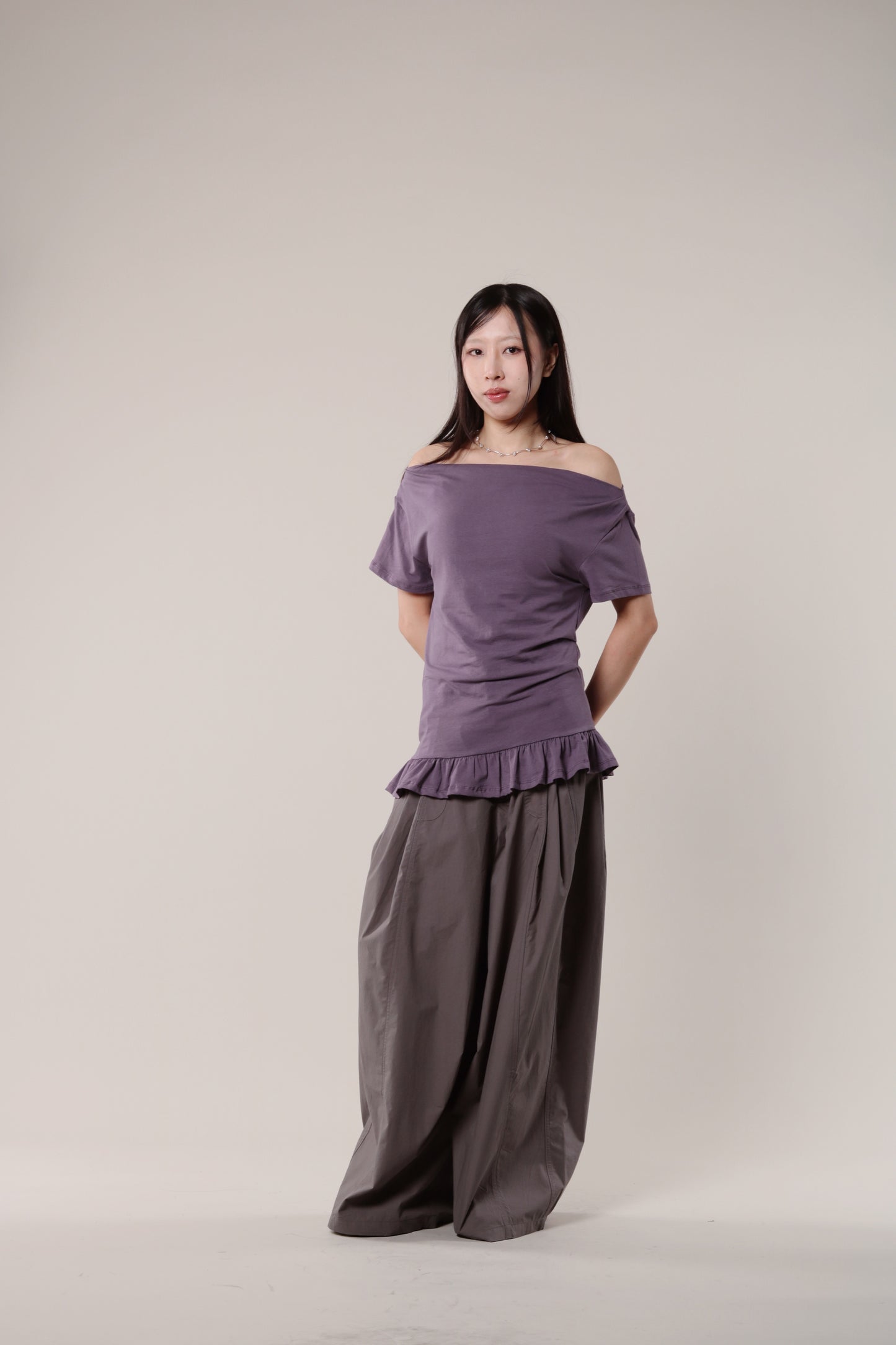 Ruffle Top (Purple)