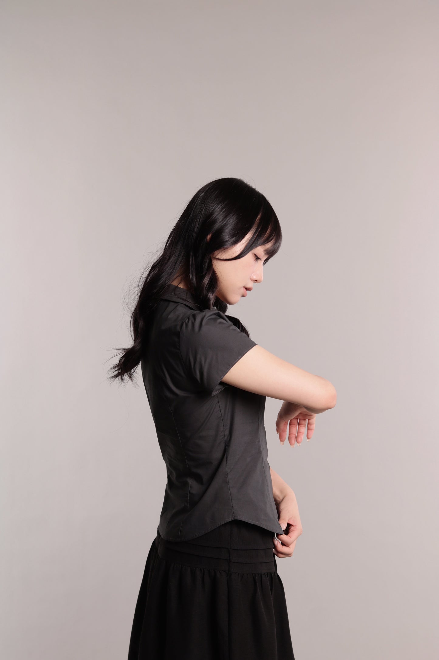 Corset Shirt (Charcoal)