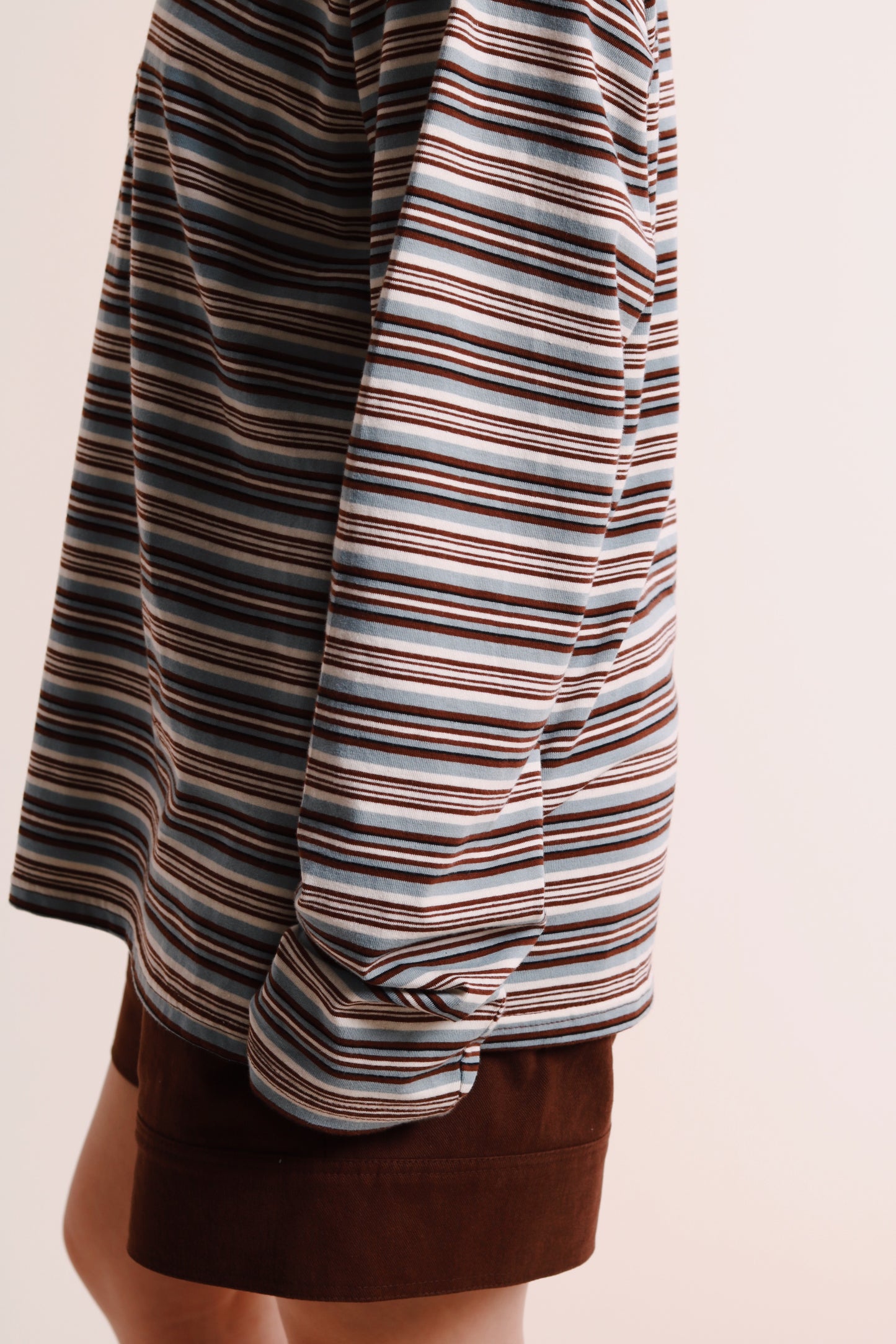 Striped Polo Top 2 (Blue)