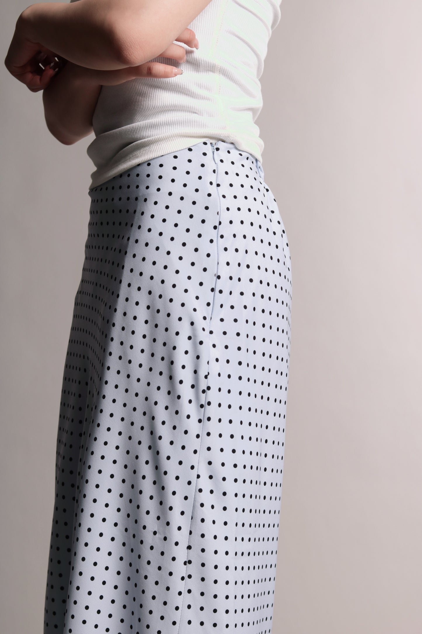 Polka Dot Skirt (Blue)