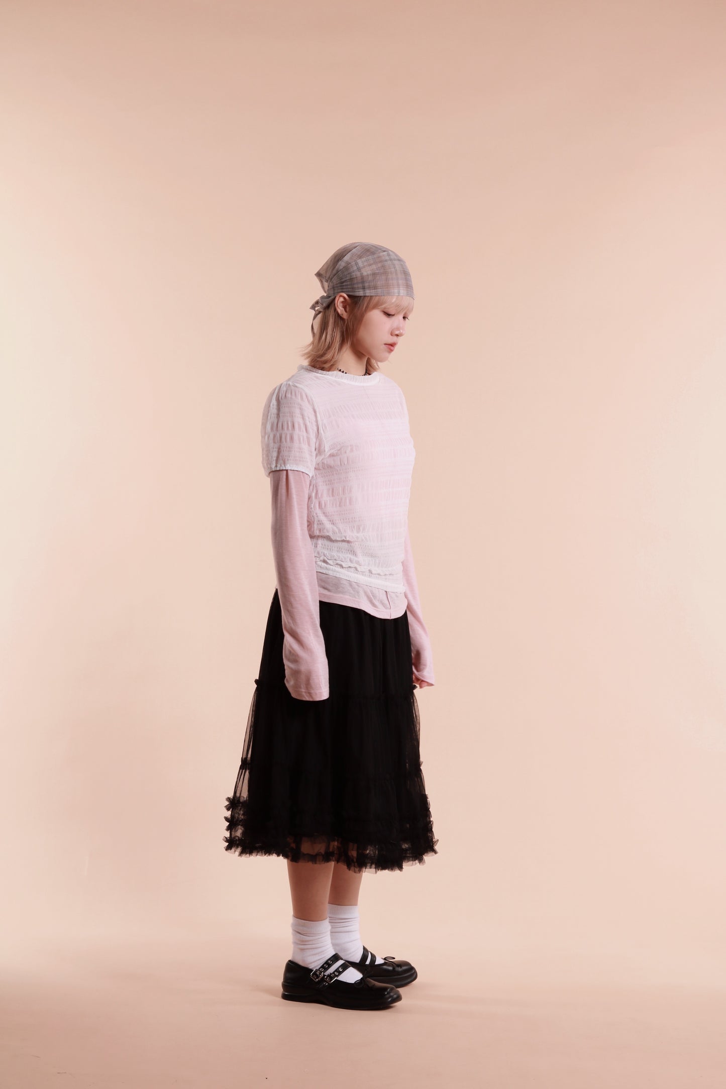 Doll Lace Ruffle Skirt (Black)