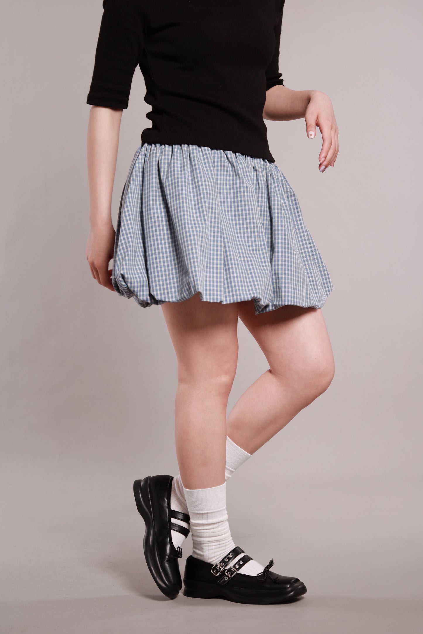 Ballon Mini Skirt (Blue)