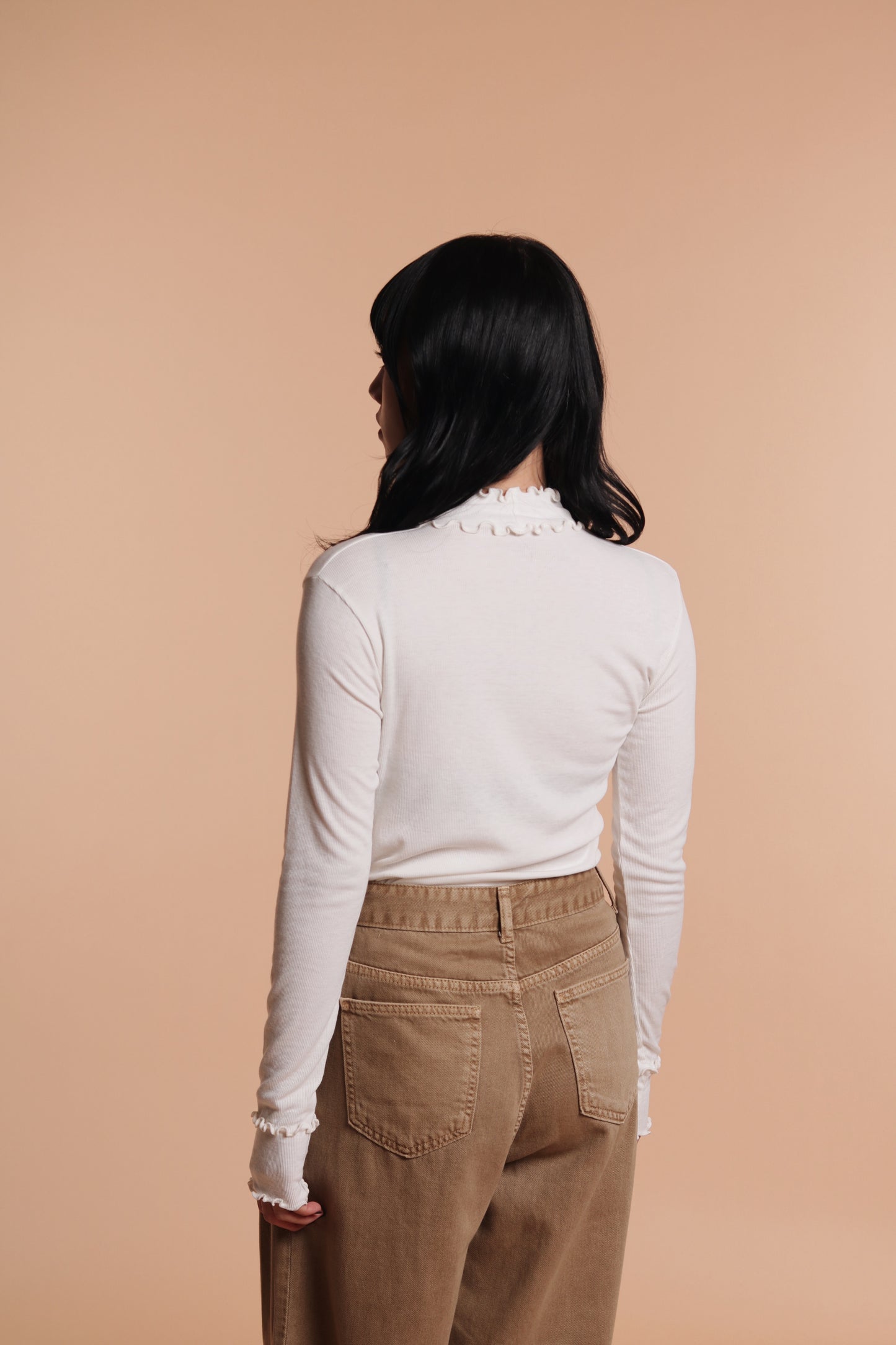 Double Ruffle Top (Ivory)