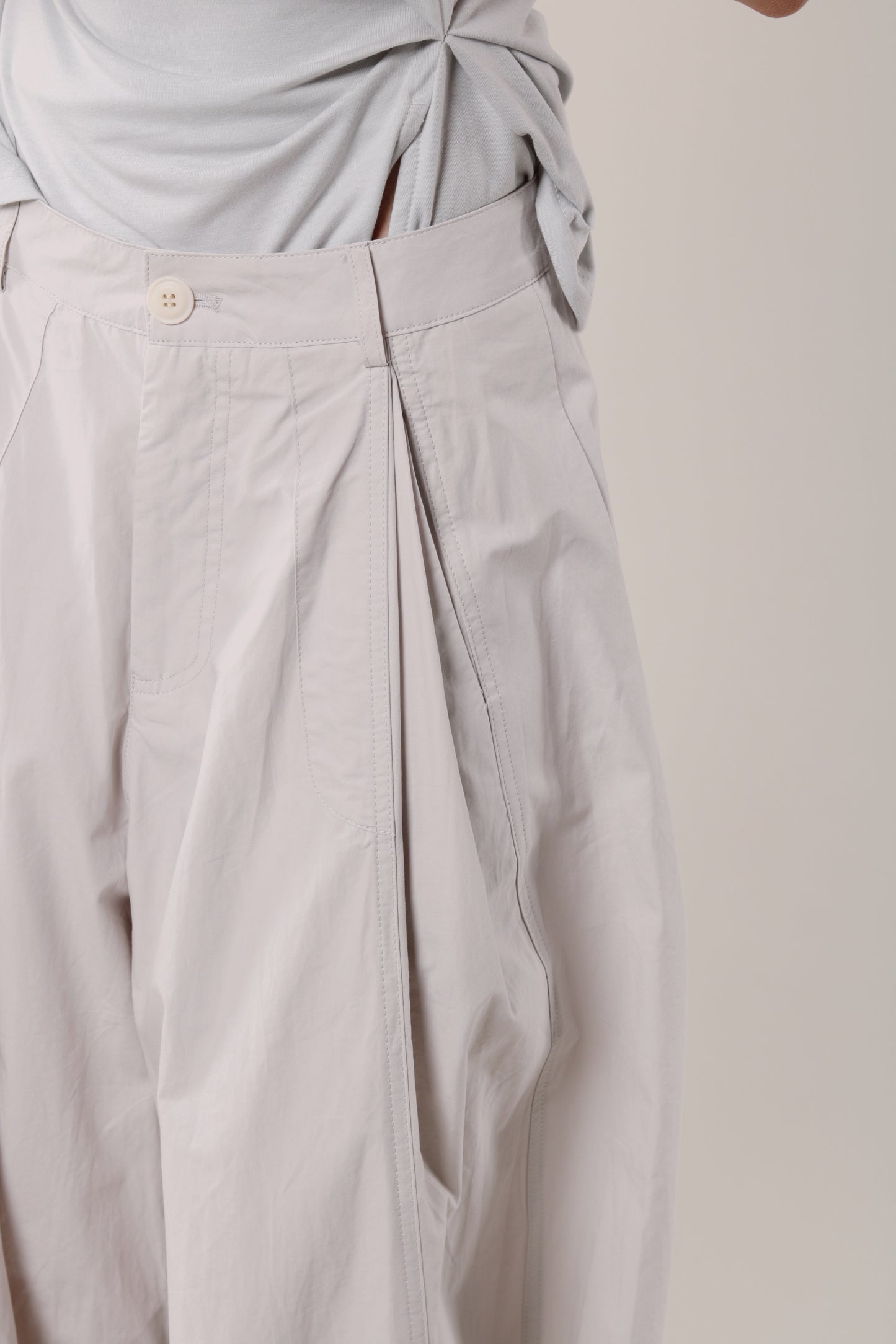 Wide Leg Pants (Light Grey)
