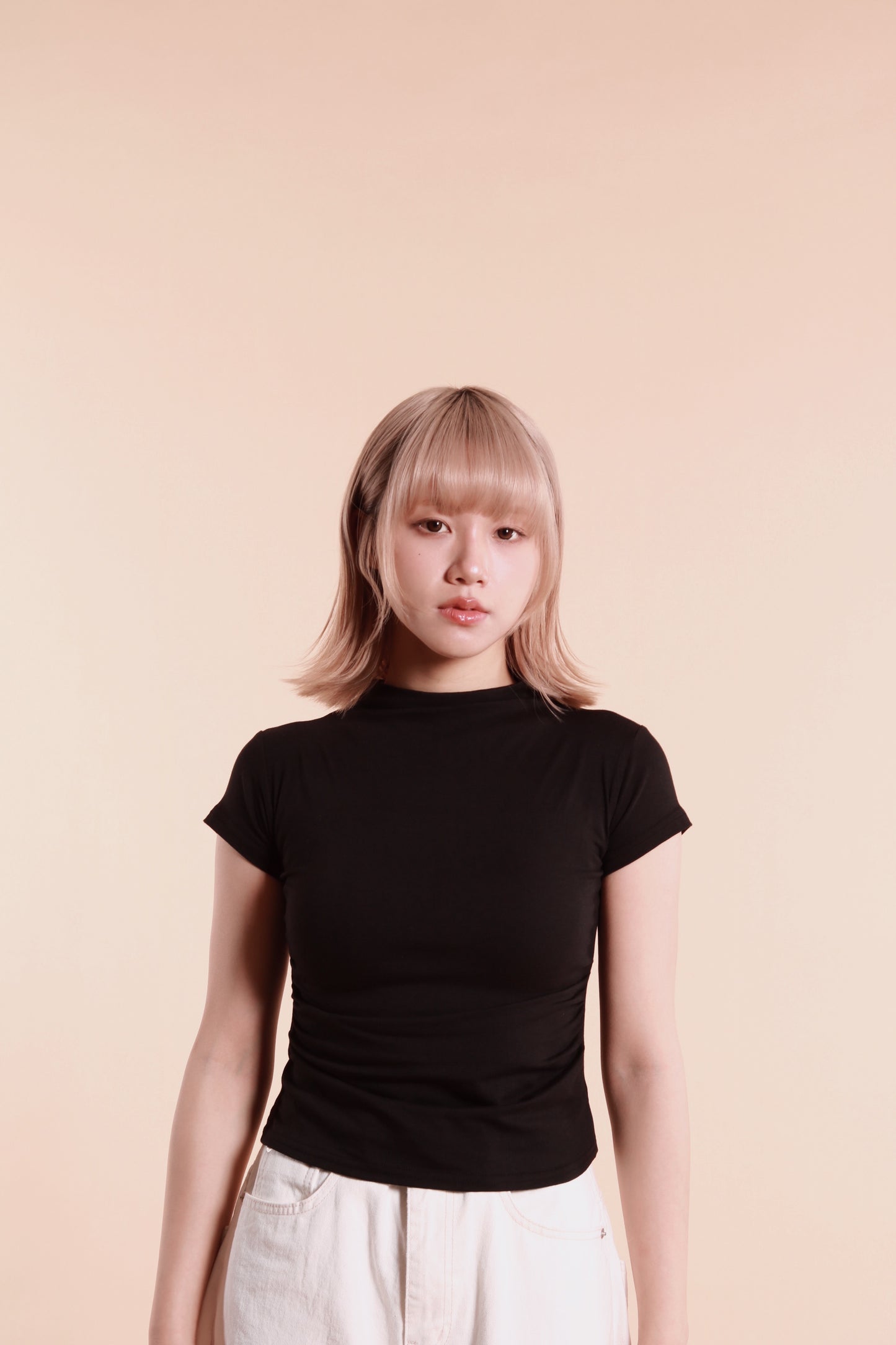 Gathered Tee (Black)