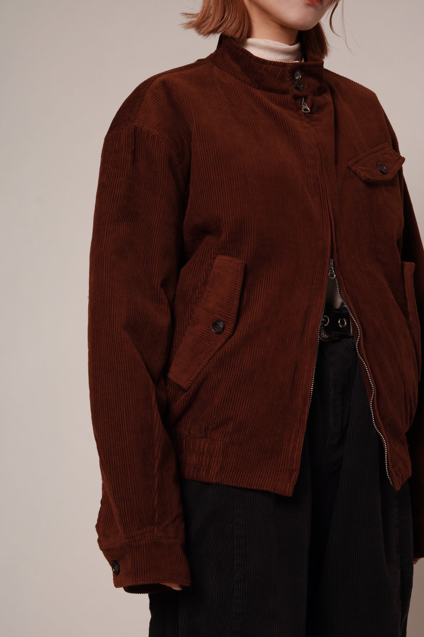 Unisex Corduroy Jacket (Brown)