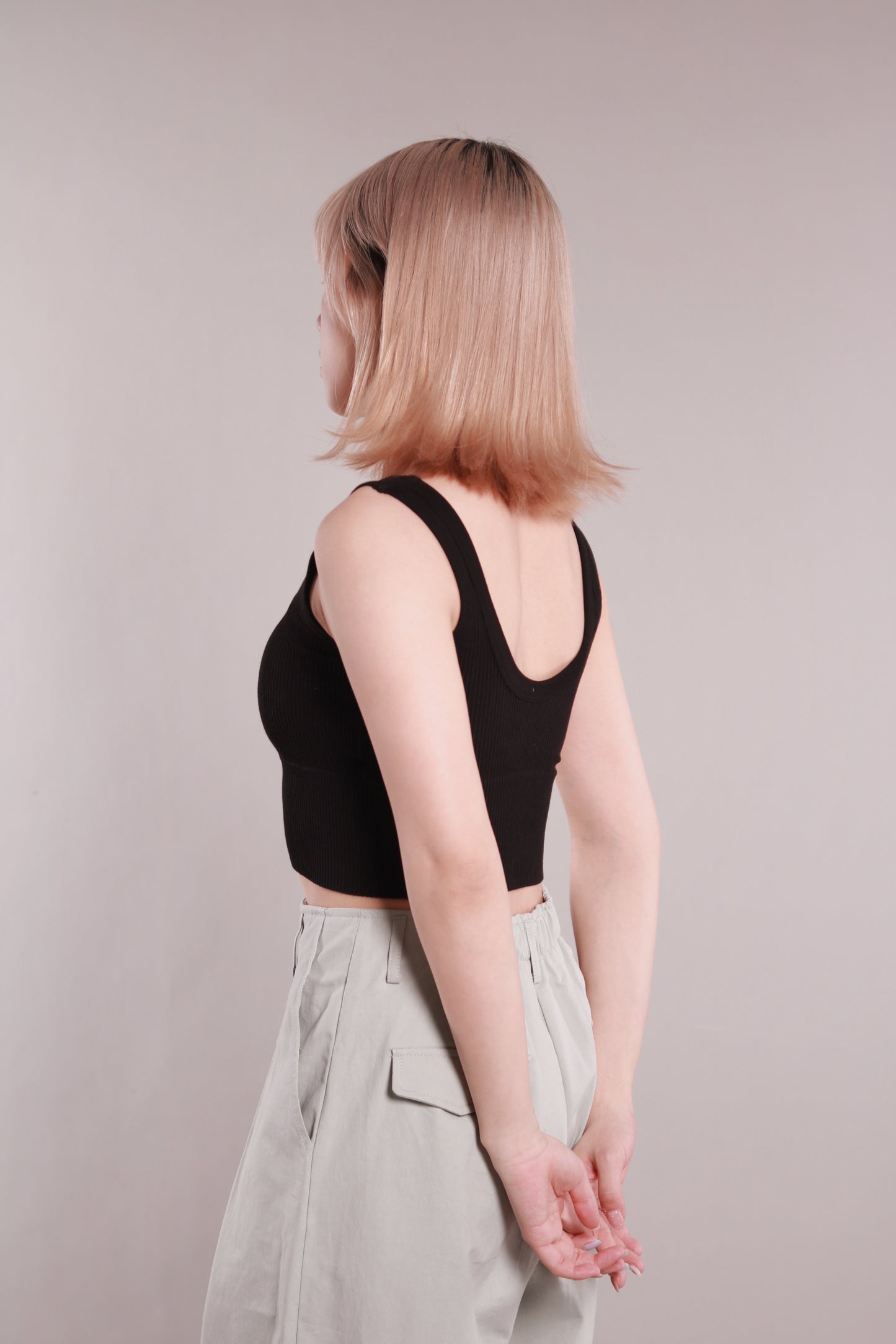 Square Fit Bra Top (Black)