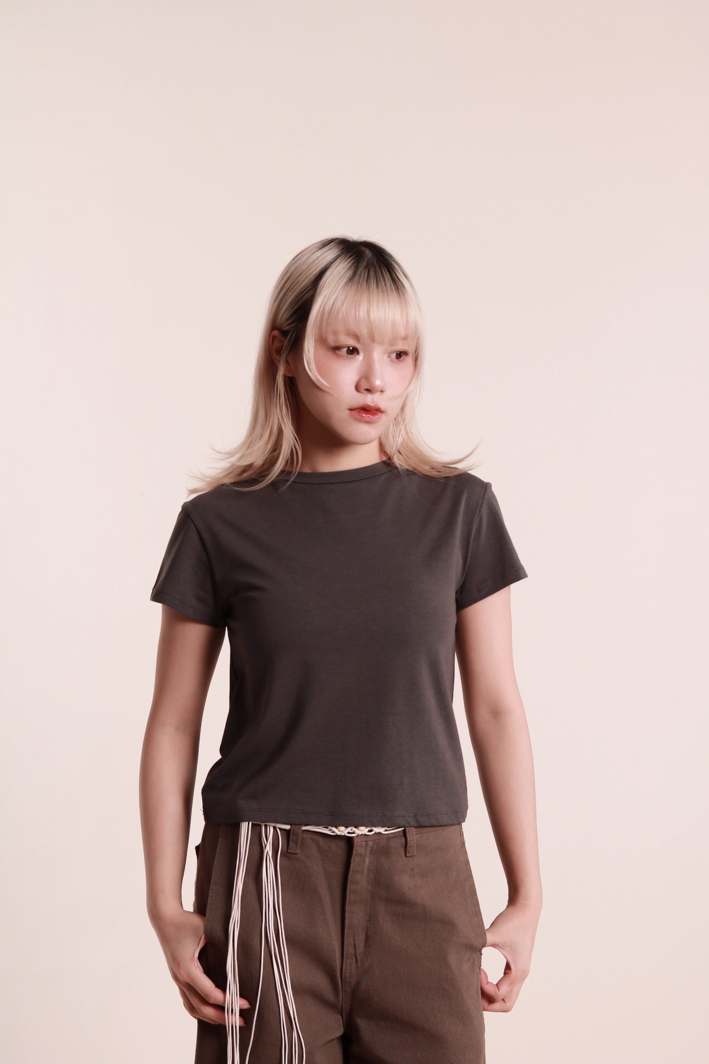 Lyla Tee Set (Charcoal)