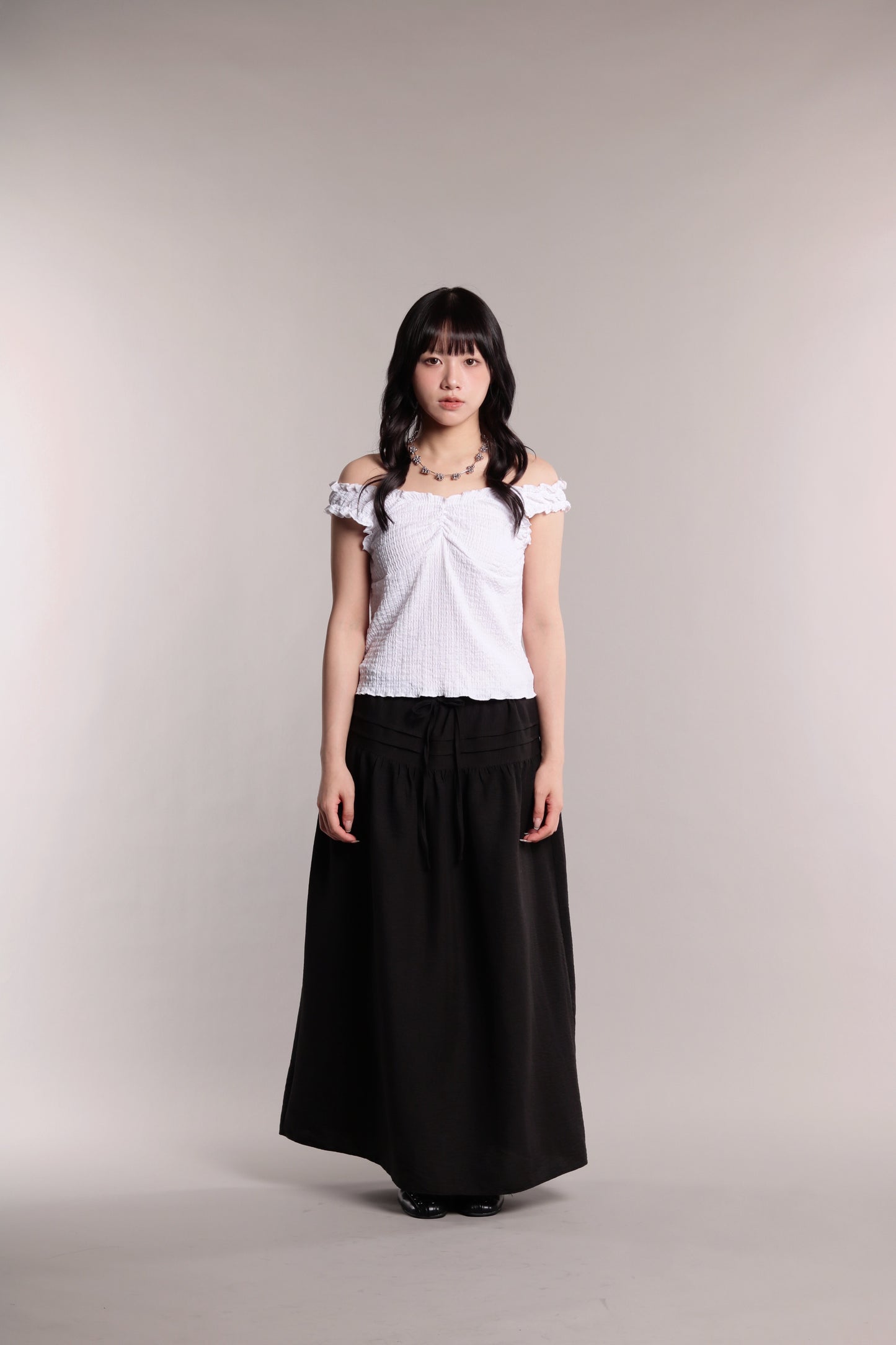 Gathered Top (White)