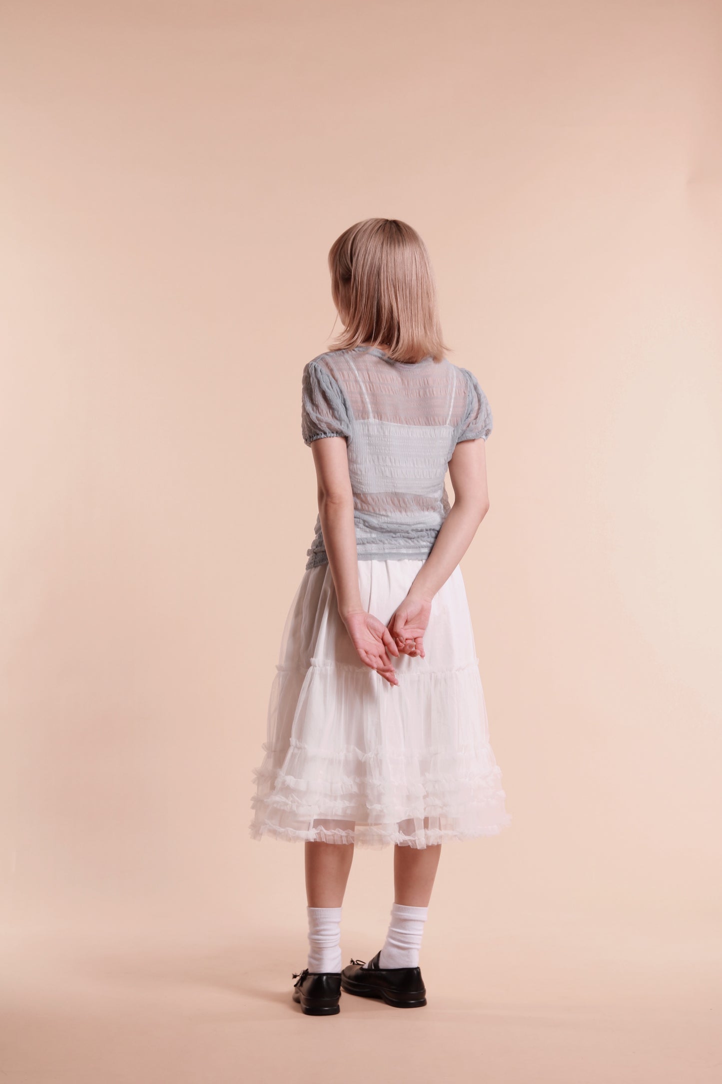 Doll Lace Ruffle Skirt (White)