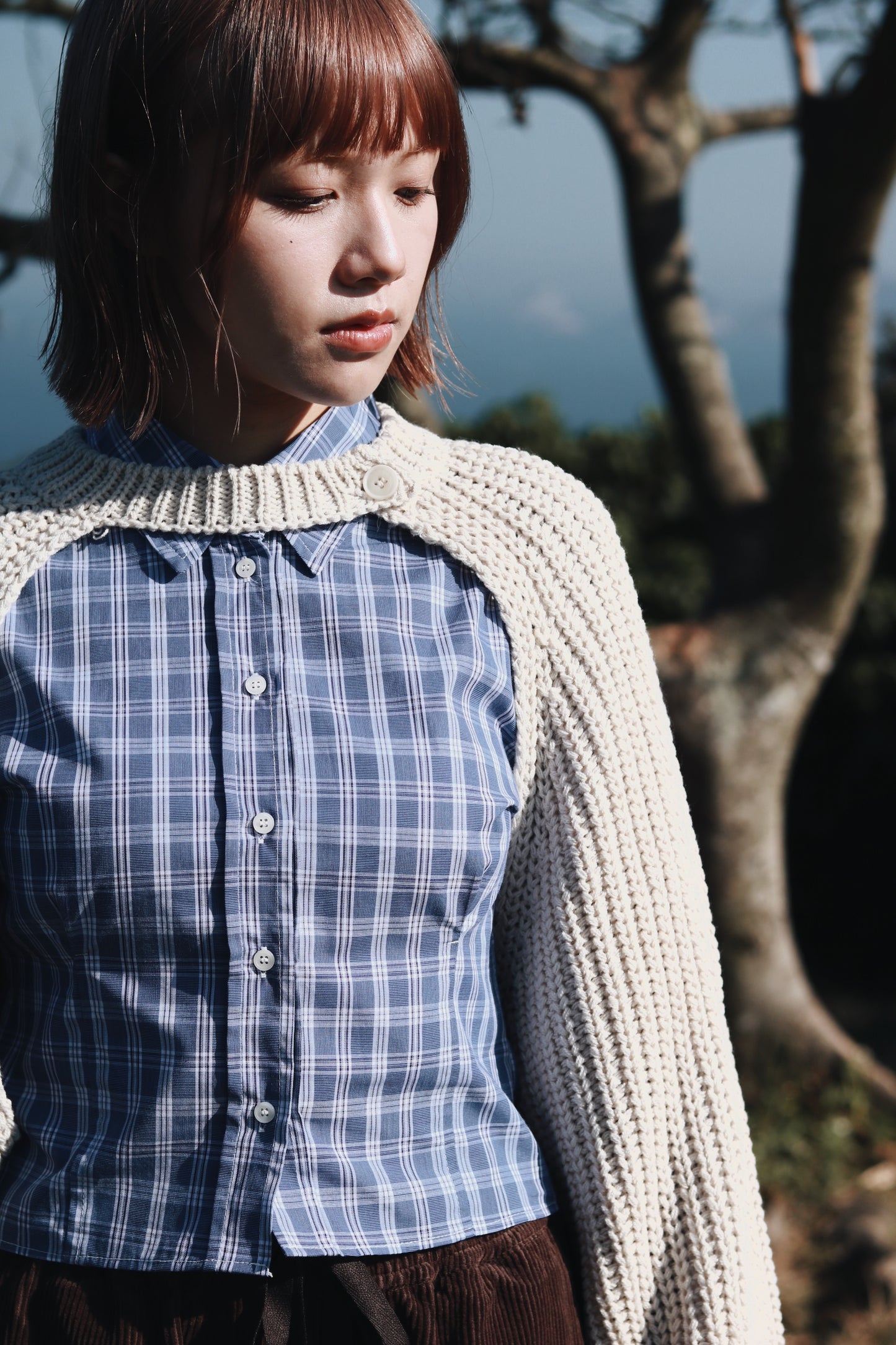 Cropped Shirt (Checkered)