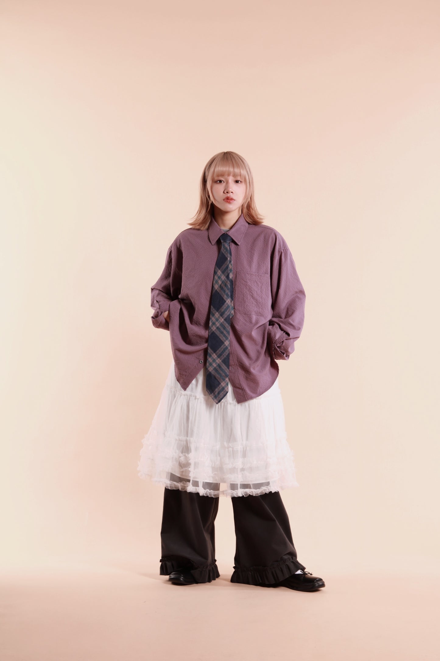 Doll Lace Ruffle Skirt (White)