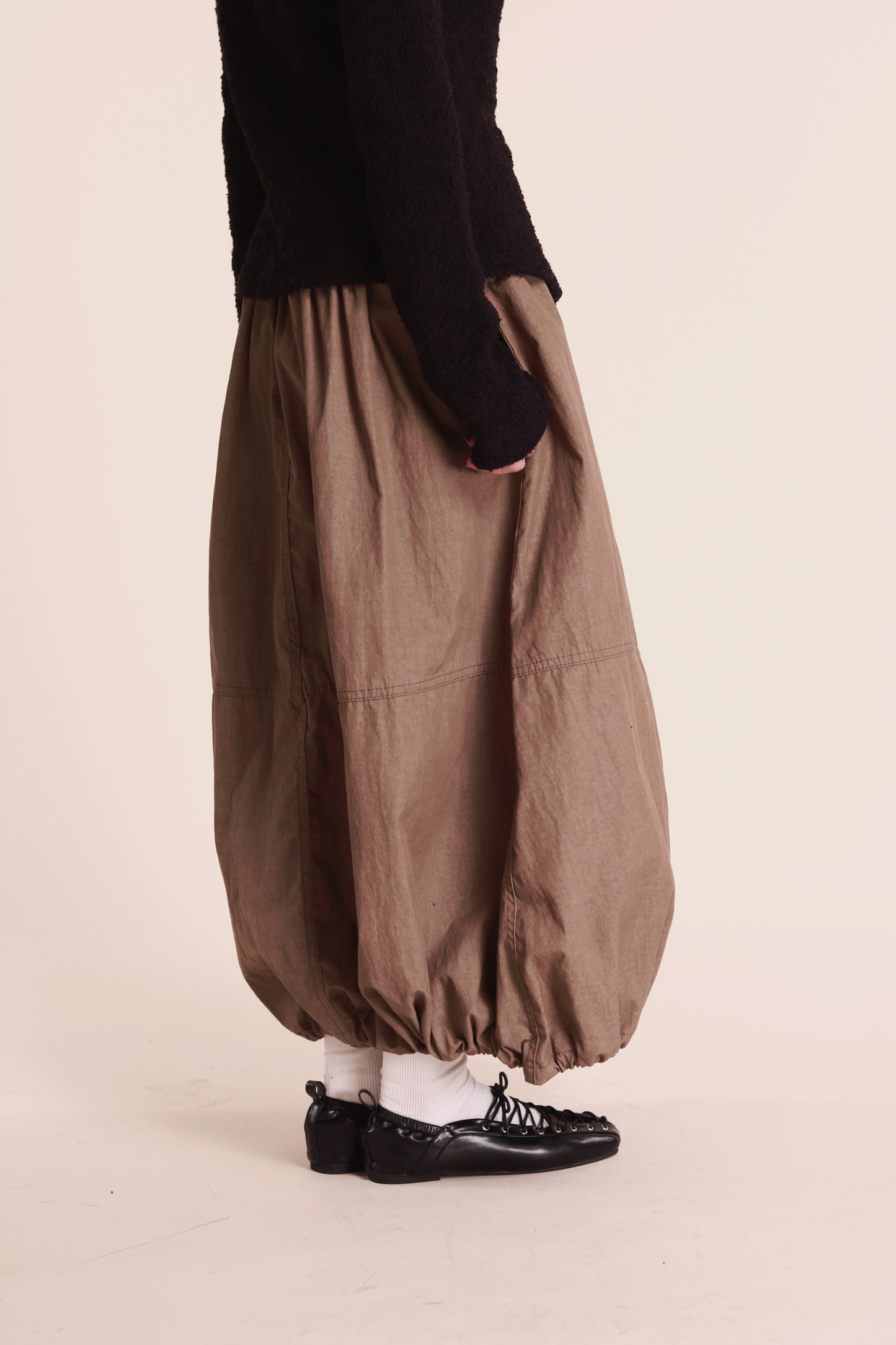 Winter Bubble Cloud Skirt (Beige)