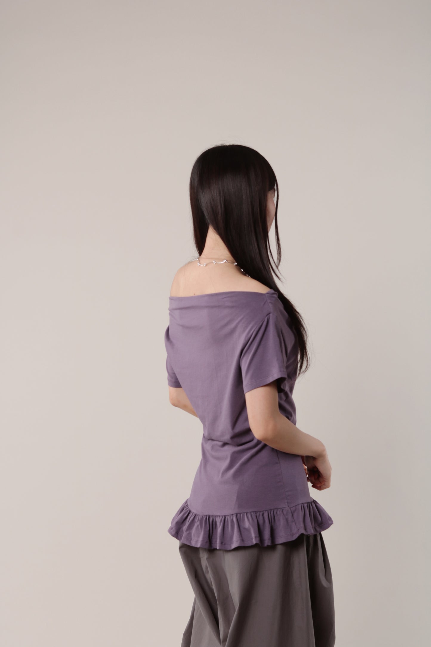 Ruffle Top (Purple)