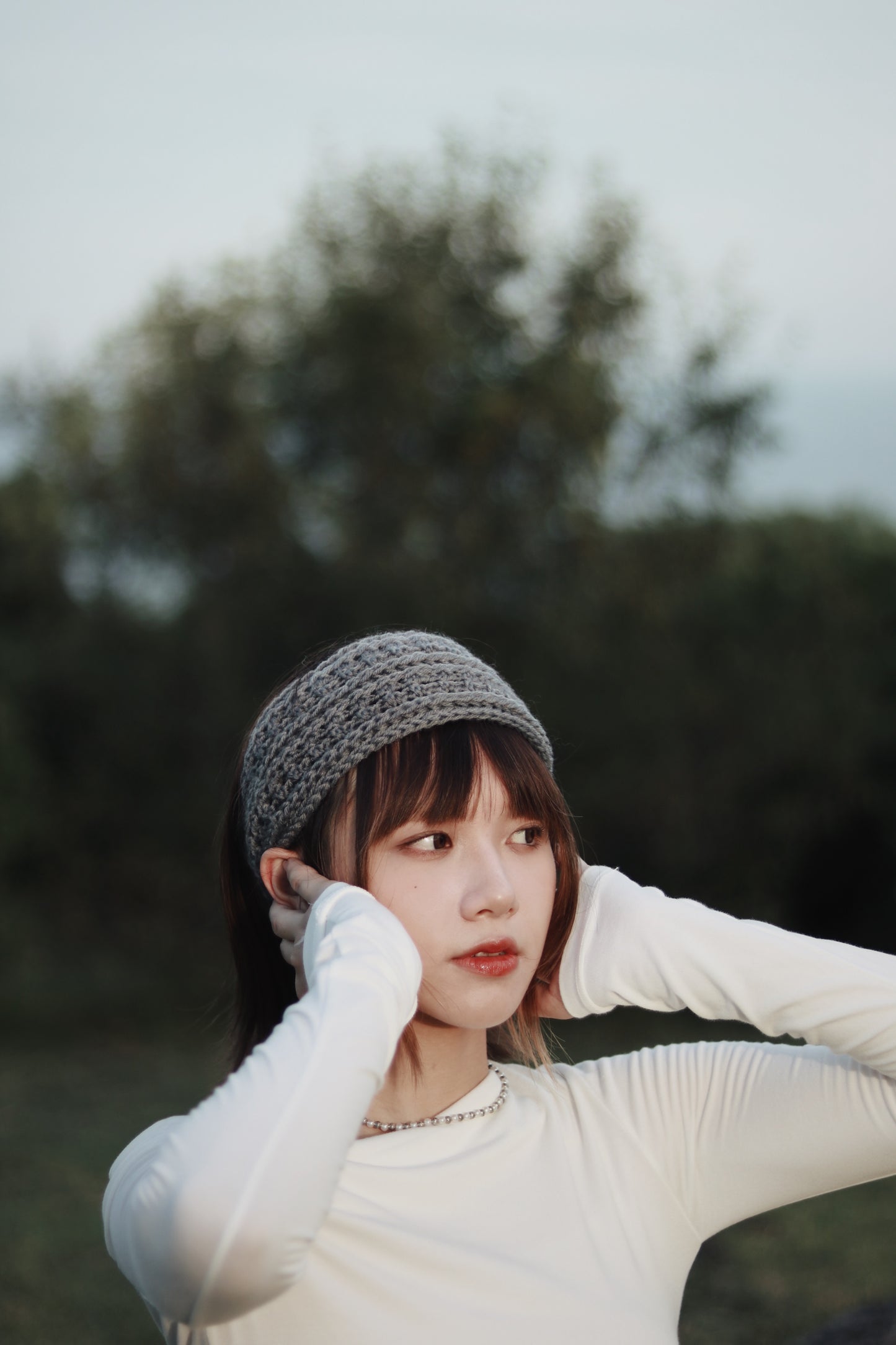 Ribbon Headband (Black/Brown/Grey/Ivory/Pink)