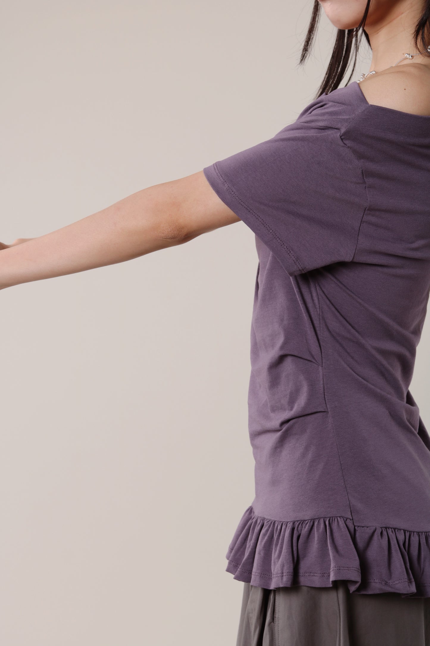 Ruffle Top (Purple)