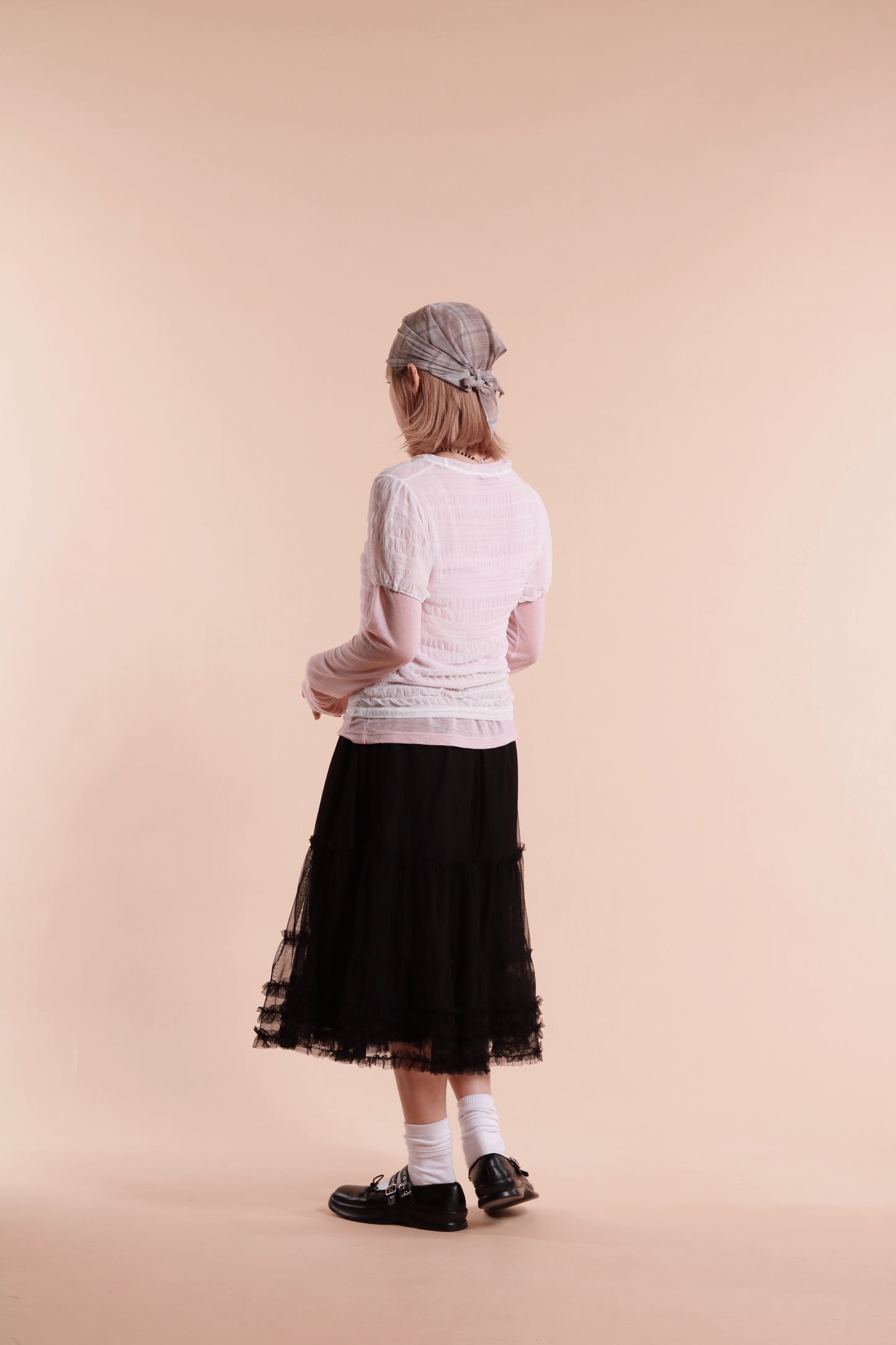 See Through Scarf (Beige)