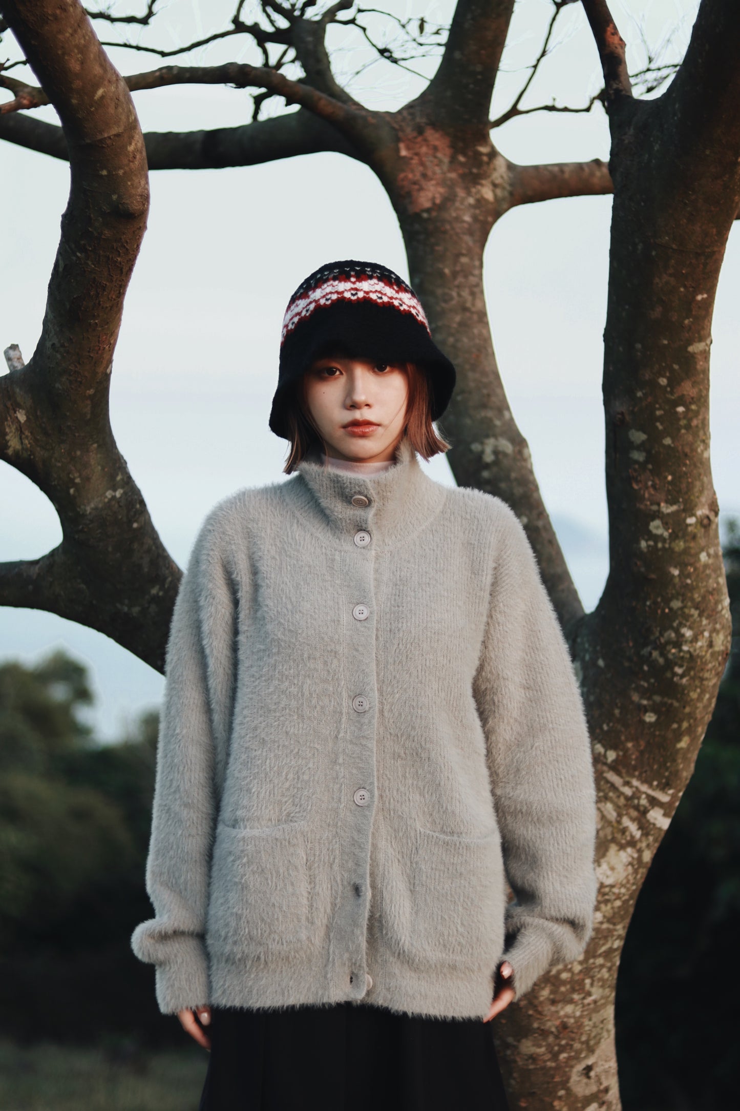 Snow Bucket Hat (Black)